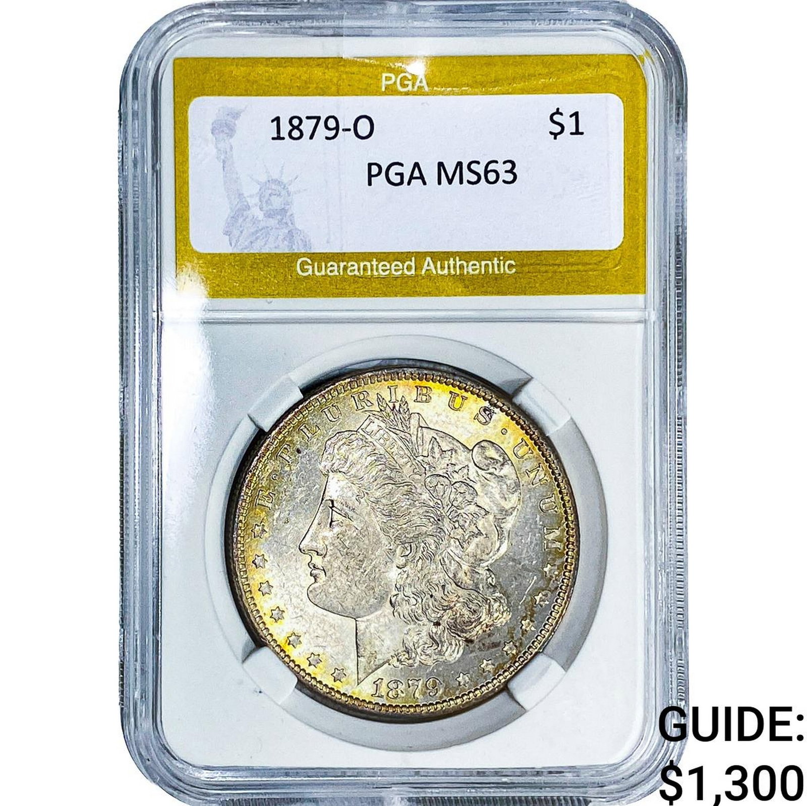 1879-O Morgan Silver Dollar PGA MS63: 1879-O Morgan Silver Dollar PGA MS63