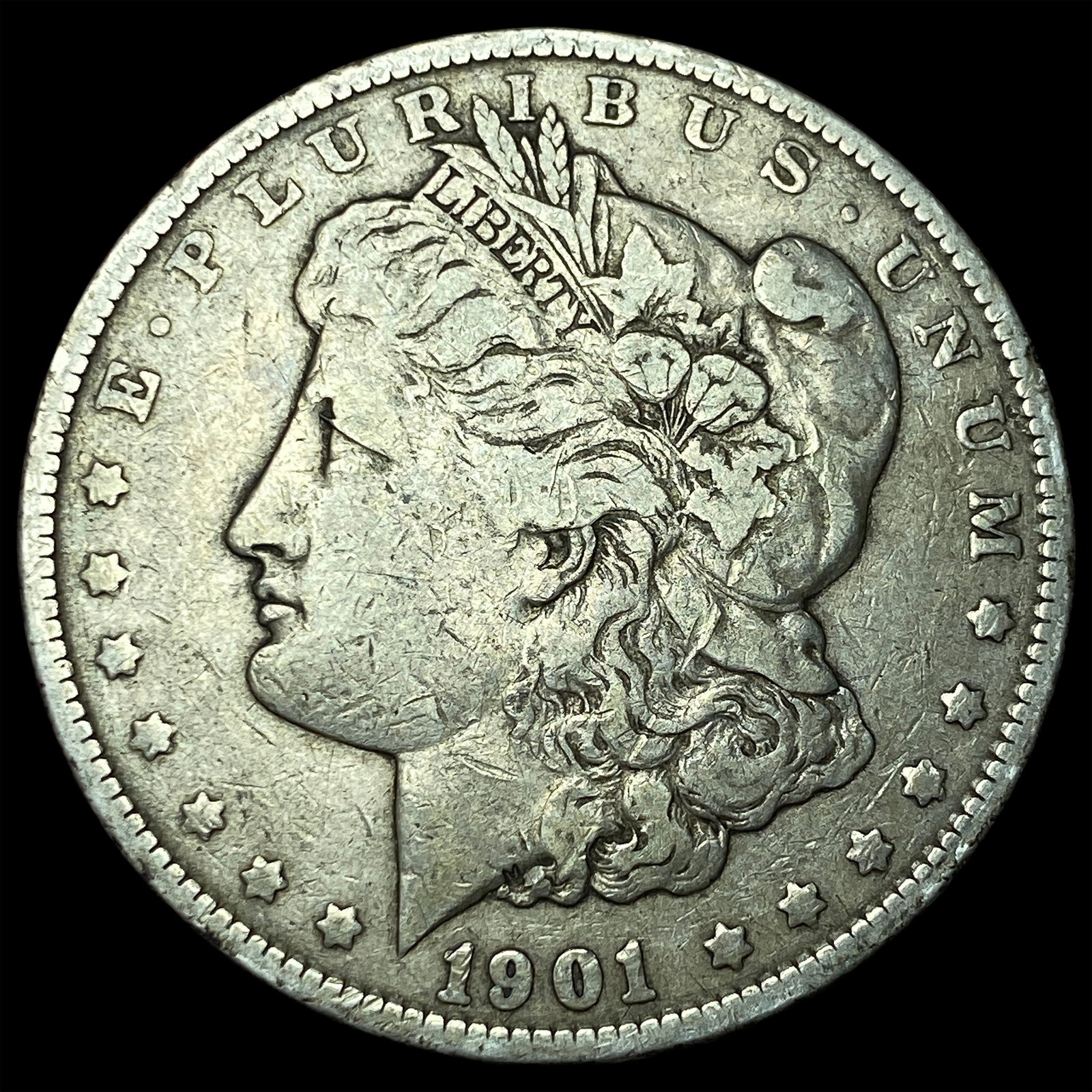 1901 Morgan Silver Dollar NEARLY UNCIRCULATED: 1901 Morgan Silver Dollar NEARLY UNCIRCULATED