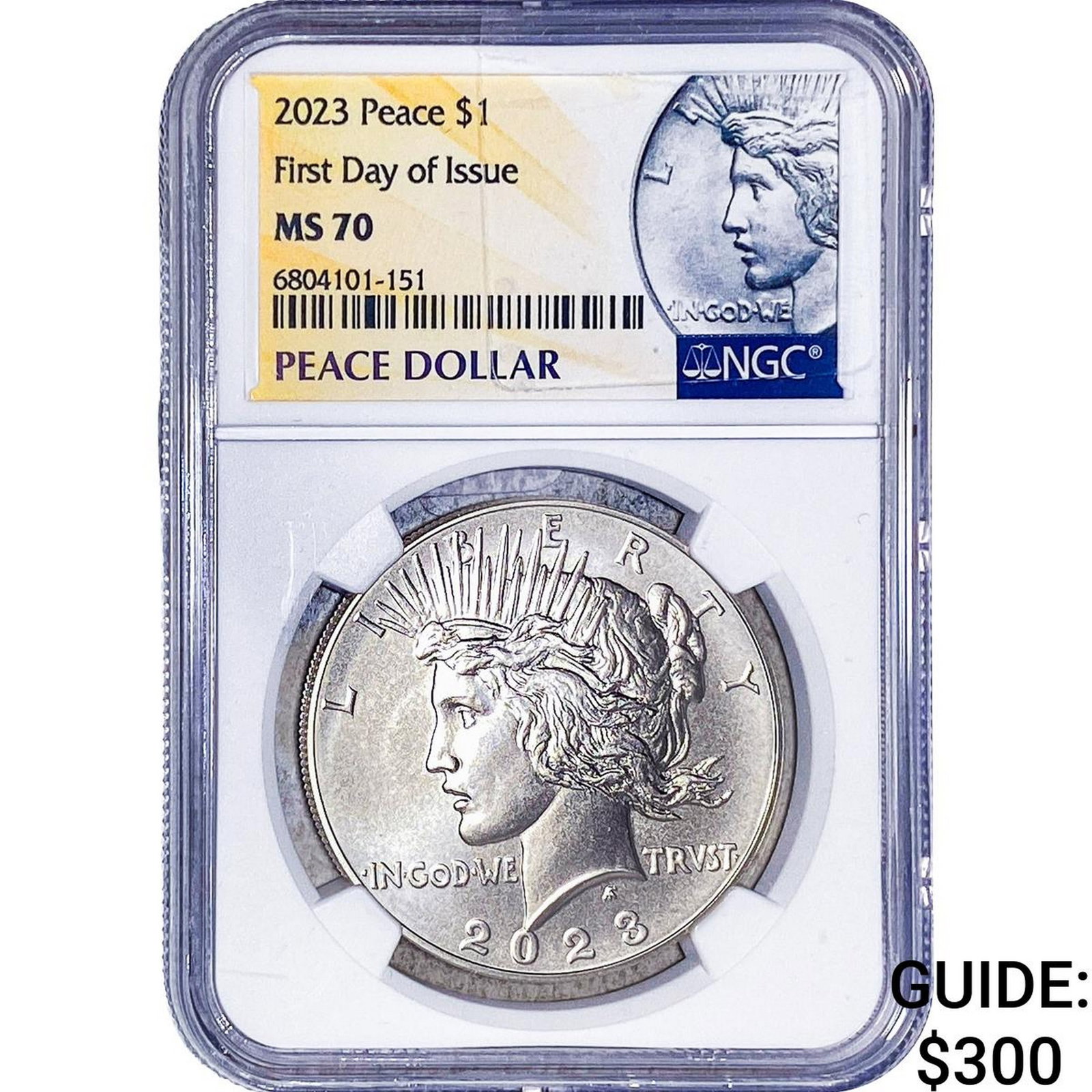 2023 Silver Peace Dollar NGC MS70: 2023 Silver Peace Dollar NGC MS70