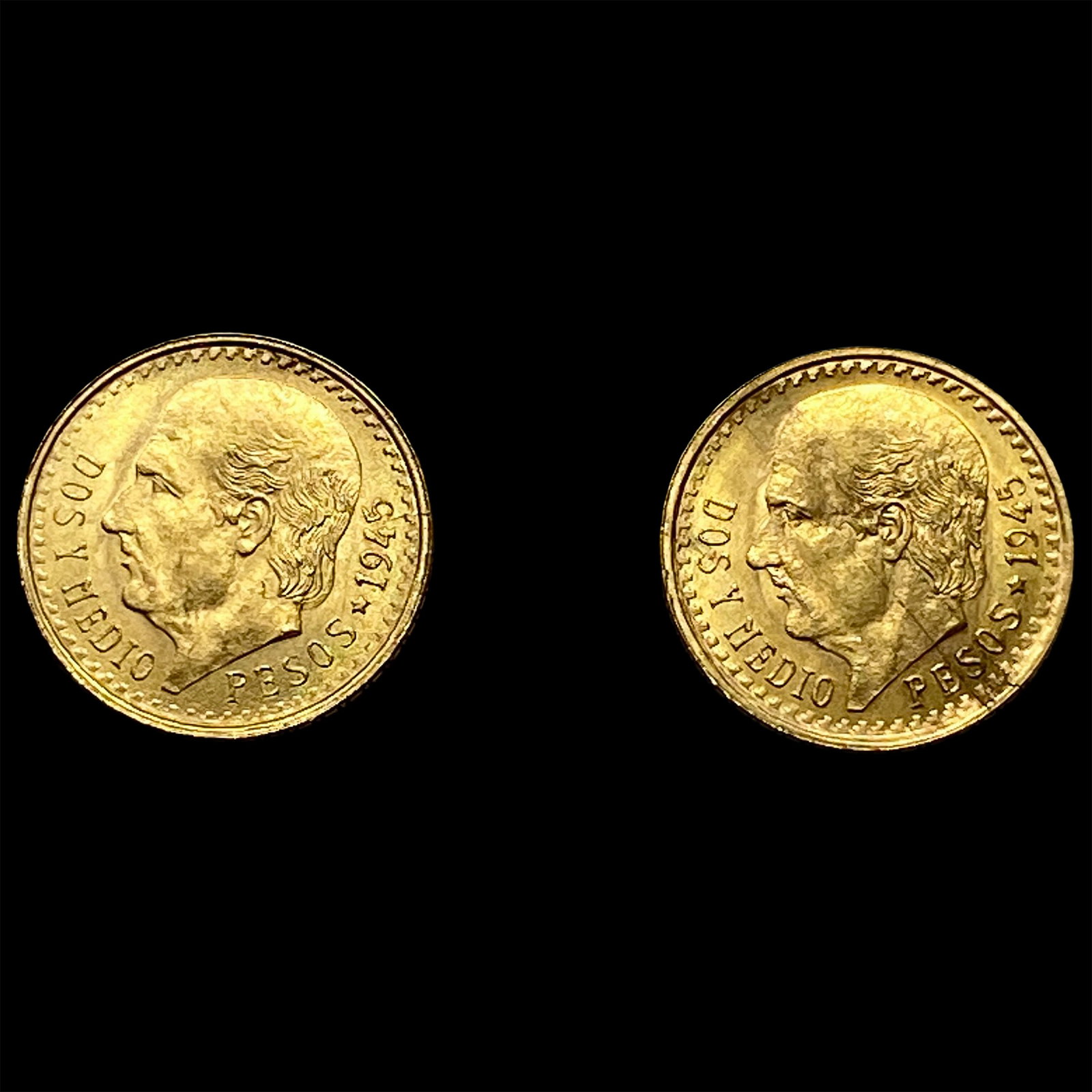 2 1945 2 Pesos Gold (1 of 2)