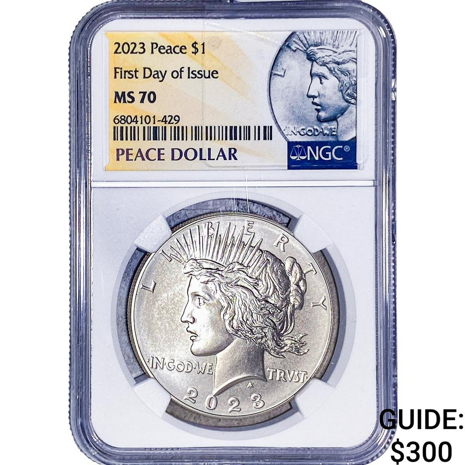 2023 Silver Peace Dollar NGC MS70: 2023 Silver Peace Dollar NGC MS70