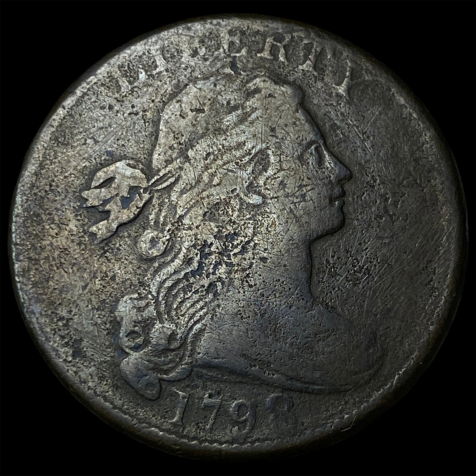 1798 Rev 1797 Draped Bust Large Cent LIGHTLY CIRCULATED: 1798 Rev 1797 Draped Bust Large Cent LIGHTLY CIRCULATED