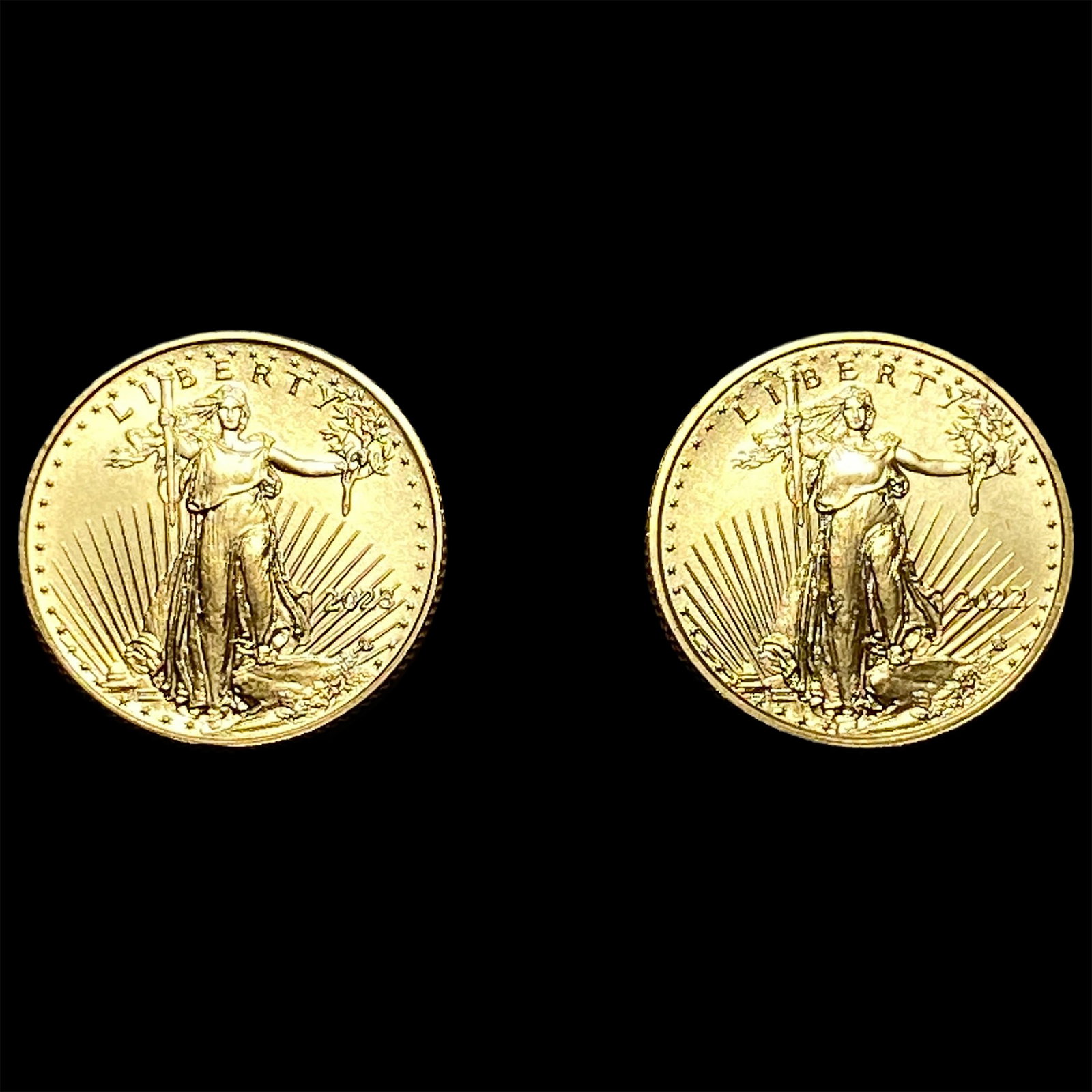 2 2022-2023 1/10 oz $5 Gold Eagles: 2 2022-2023 1/10 oz $5 Gold Eagles