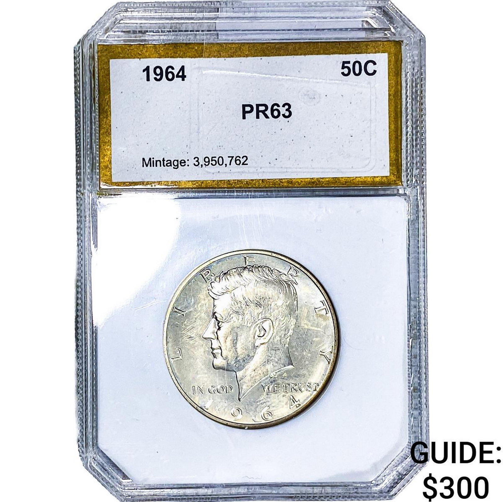 1964 Kennedy Half Dollar PCI PR63: 1964 Kennedy Half Dollar PCI PR63