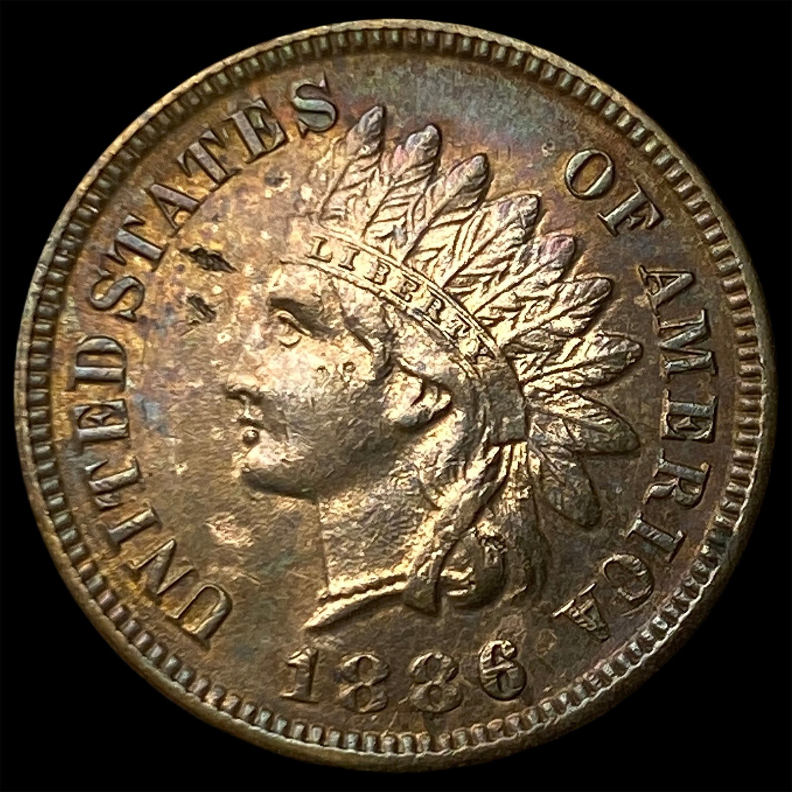 1886 Indian Head Cent CLOSELY UNCIRCULATED: 1886 Indian Head Cent CLOSELY UNCIRCULATED