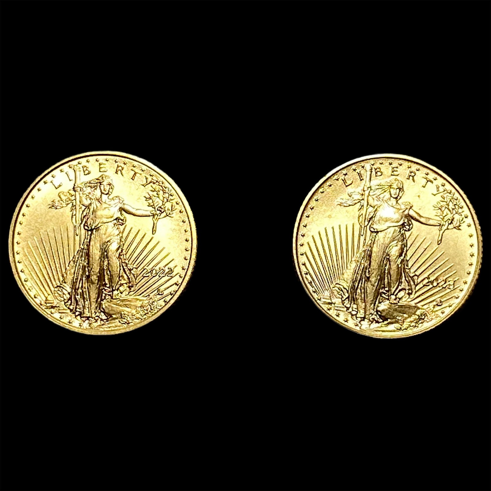 2 2022-2023 1/10 oz $5 Gold Eagles: 2 2022-2023 1/10 oz $5 Gold Eagles