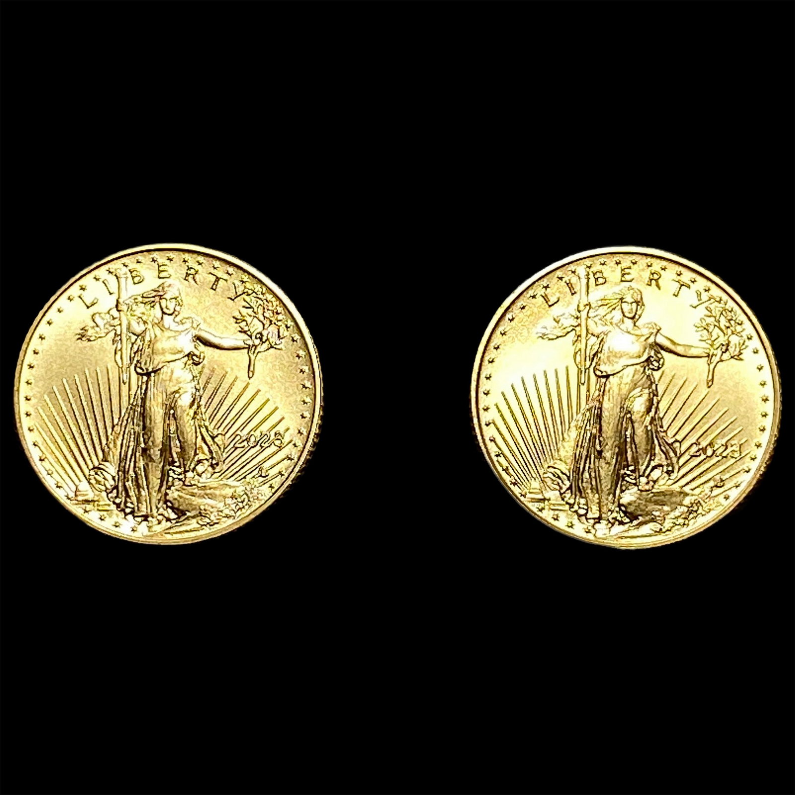 2 2023 1/10 oz $5 Gold Eagles (1 of 2)