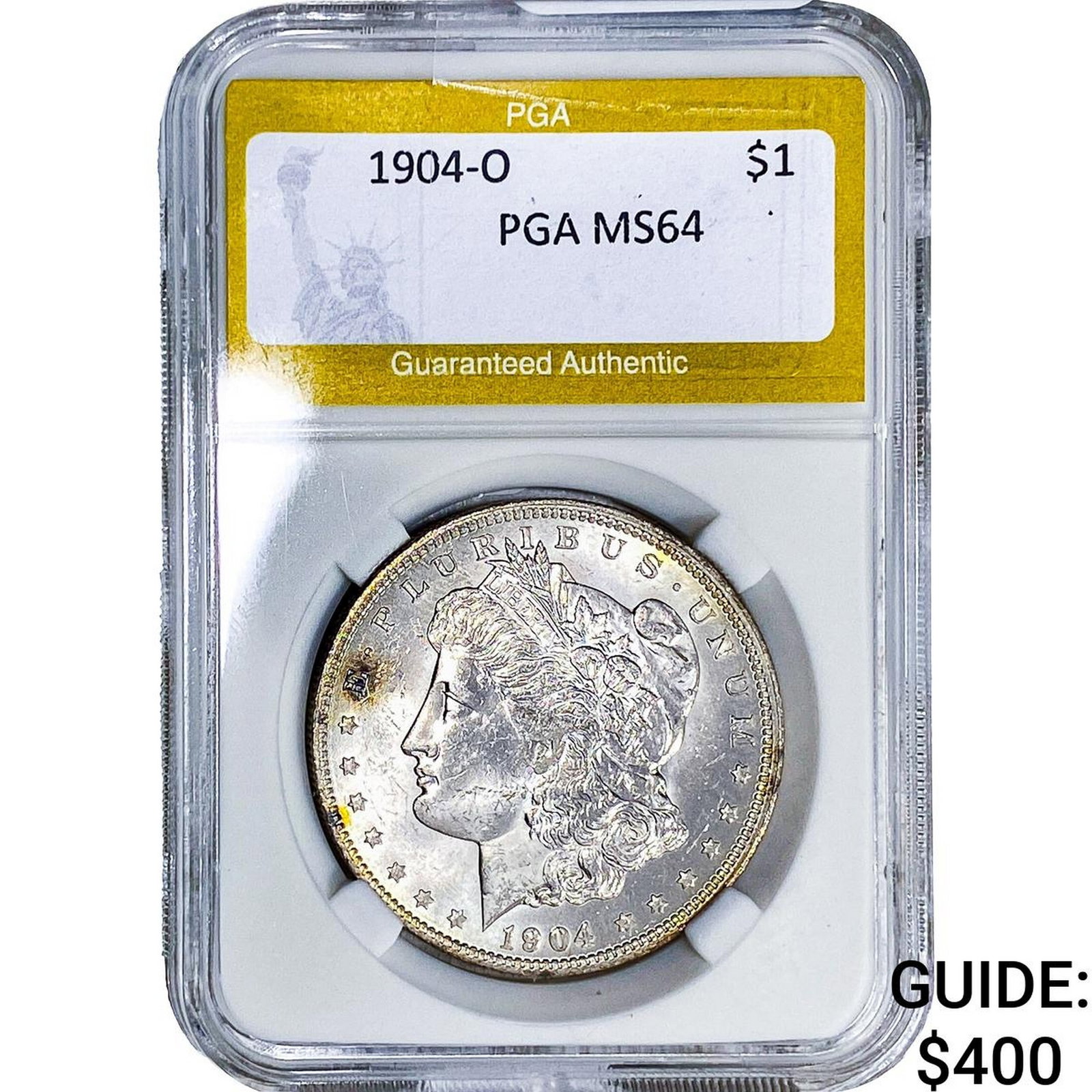 1904-O Morgan Silver Dollar PGA MS64: 1904-O Morgan Silver Dollar PGA MS64