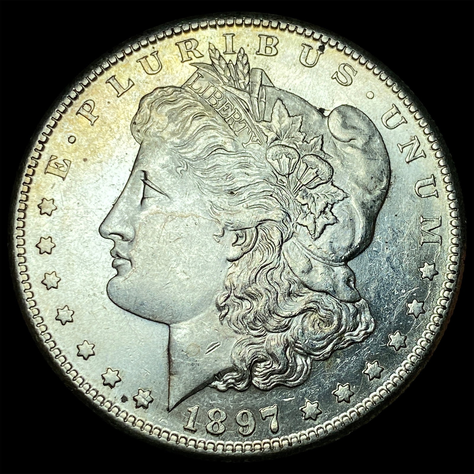 1897-S Silver Morgan Dollar CHOICE BU: 1897-S Silver Morgan Dollar CHOICE BU