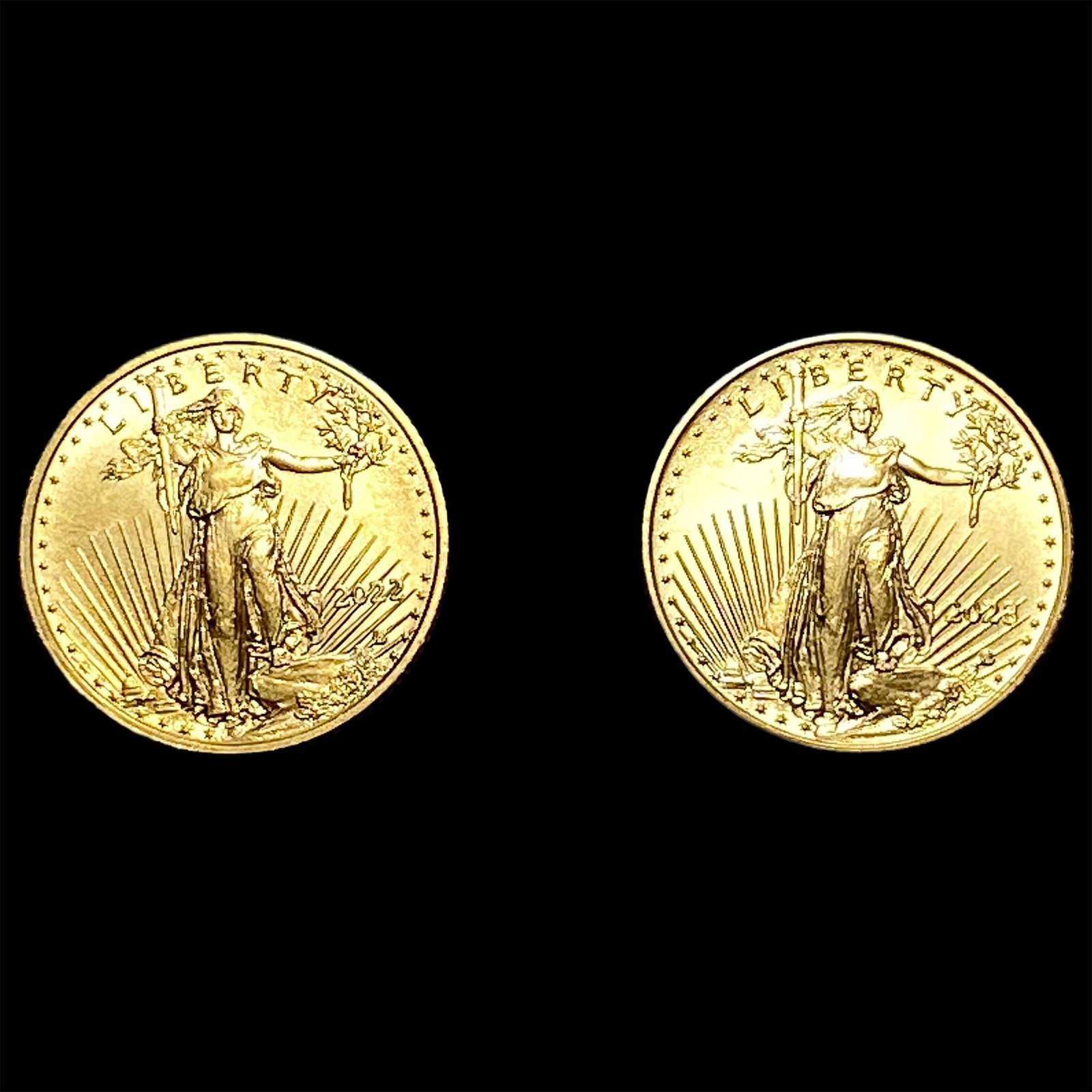 2 2022-2023 1/10 oz $5 Gold Eagles: 2 2022-2023 1/10 oz $5 Gold Eagles
