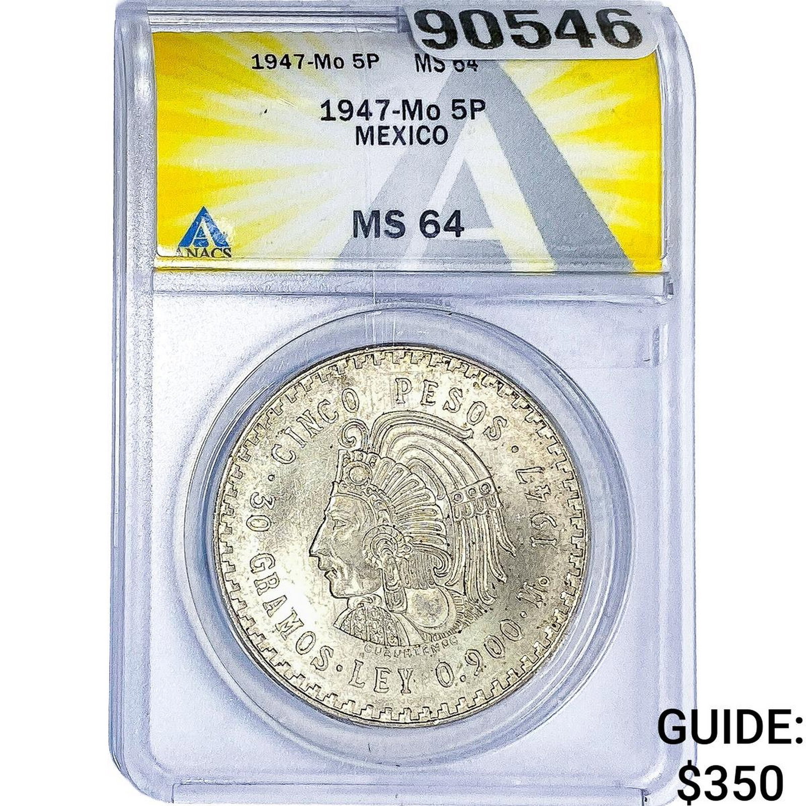 1947-Mo 5P Mexico ANACS MS64 (1 of 2)