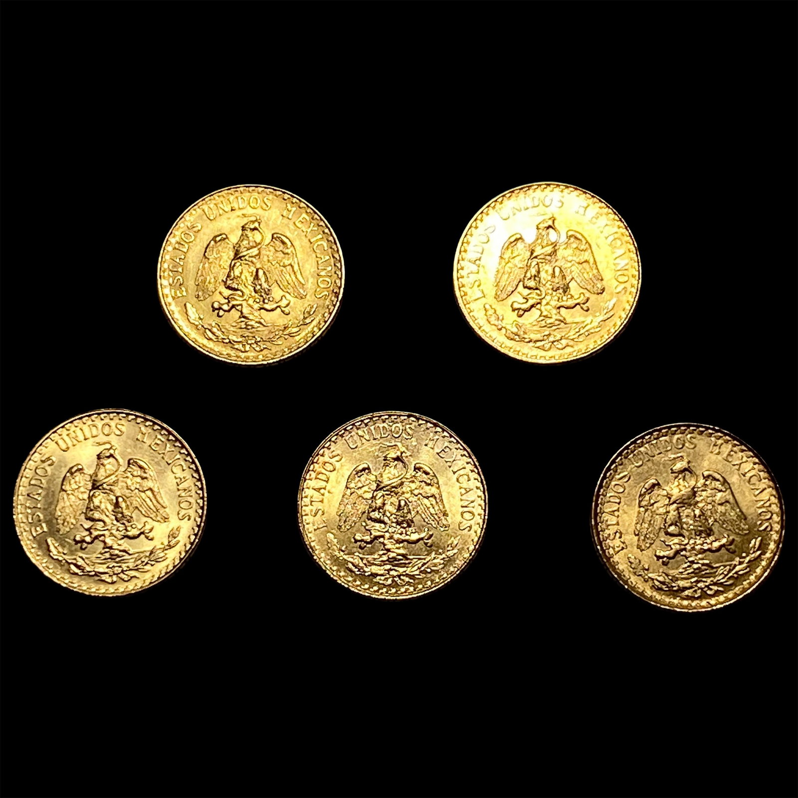 5 1945 2 Pesos Gold: 5 1945 2 Pesos Gold