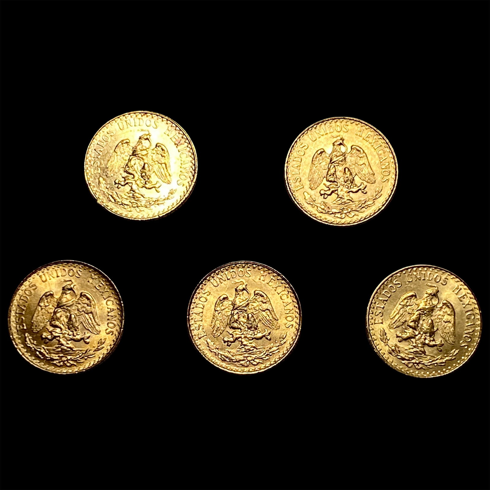5 1945 2 Pesos Gold: 5 1945 2 Pesos Gold
