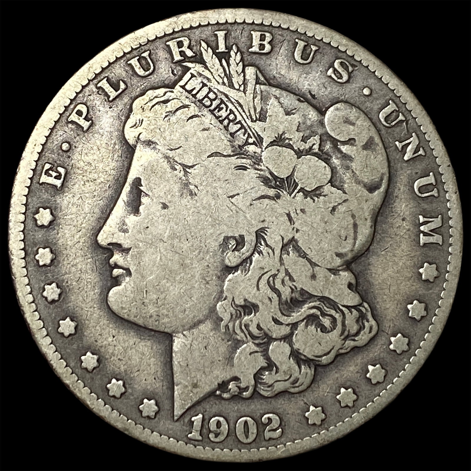 1902-S Silver Morgan Dollar ABOUT UNCIRCULATED: 1902-S Silver Morgan Dollar ABOUT UNCIRCULATED