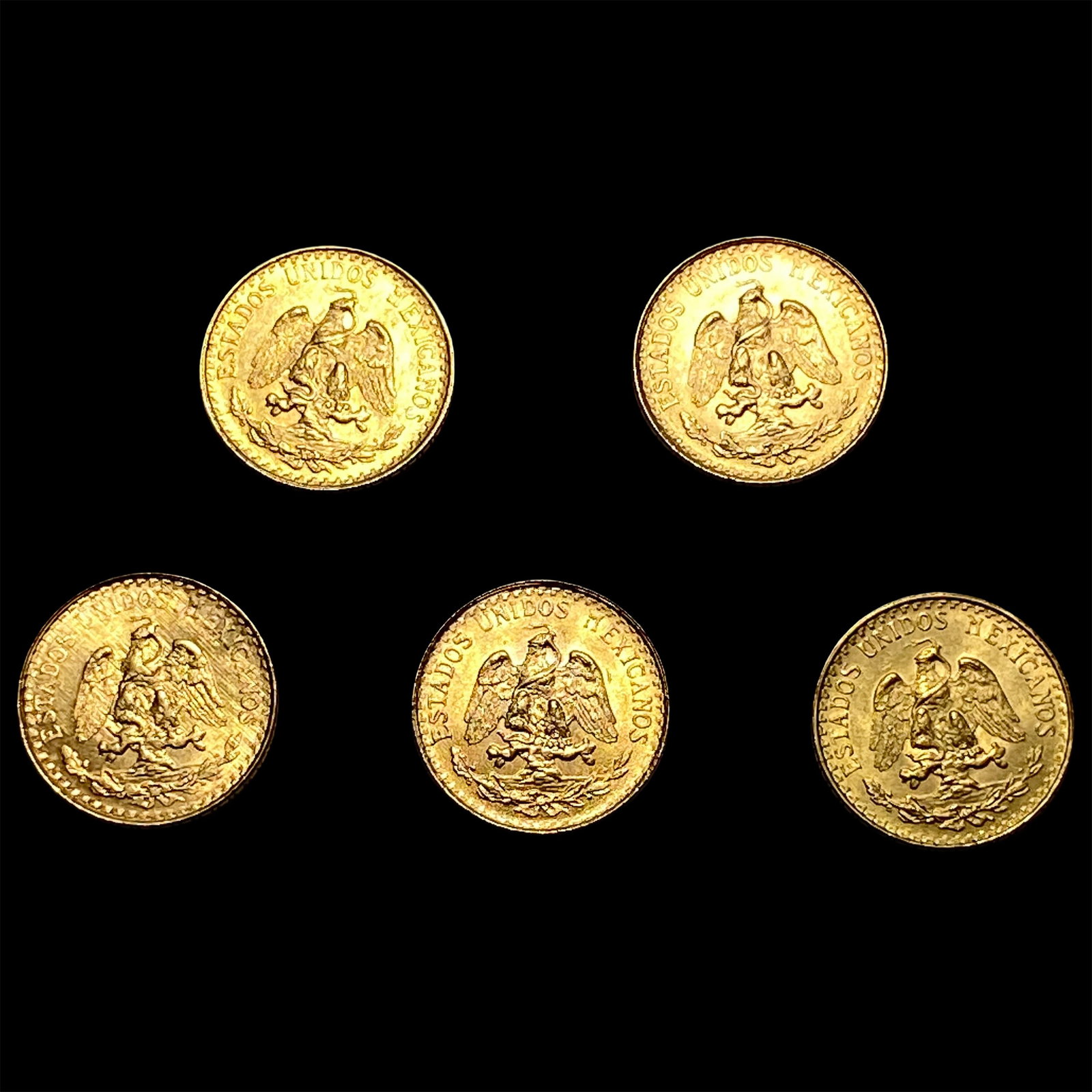 5 1945 2 Pesos Gold: 5 1945 2 Pesos Gold