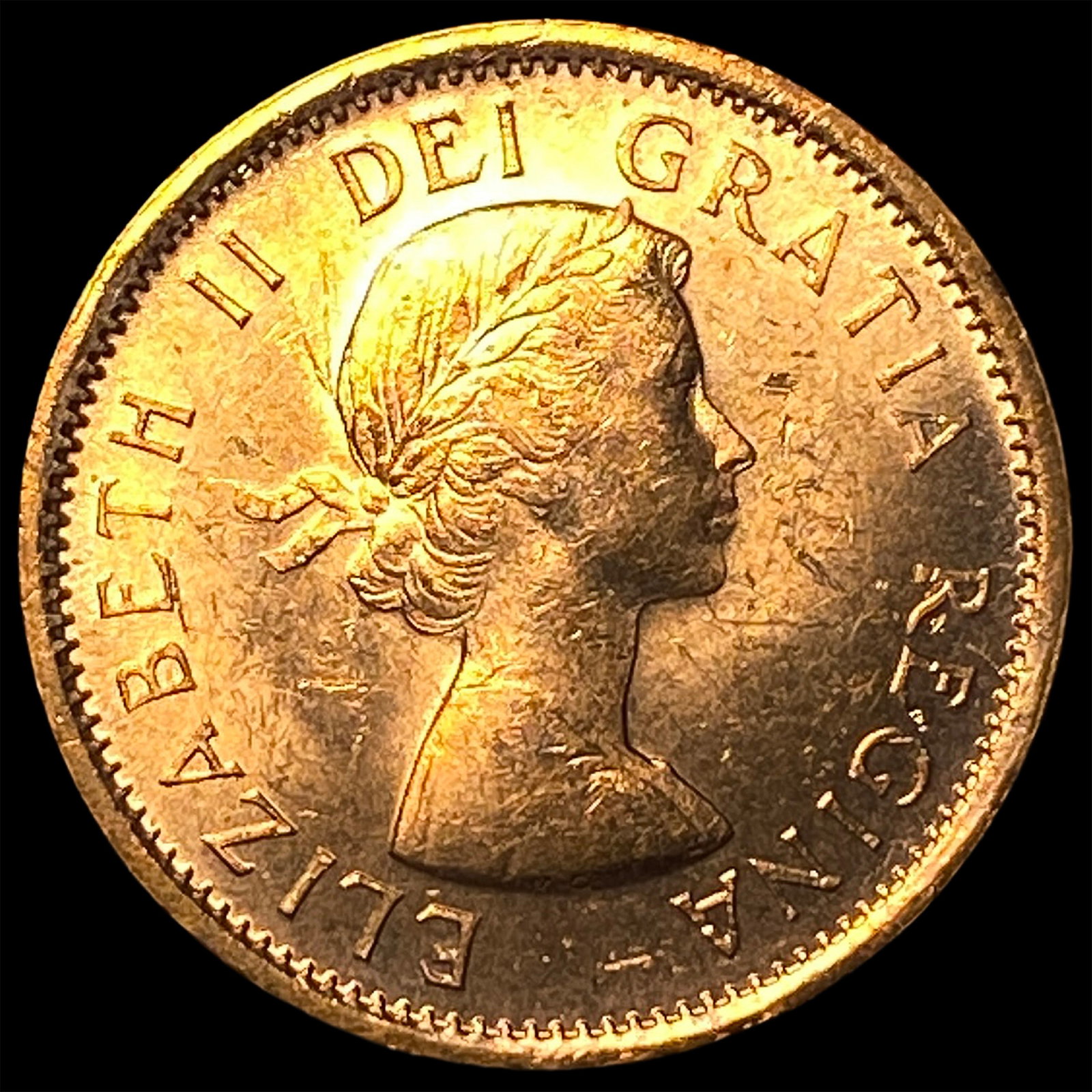 1964 Canada Bronze 1 Cent: 1964 Canada Bronze 1 Cent