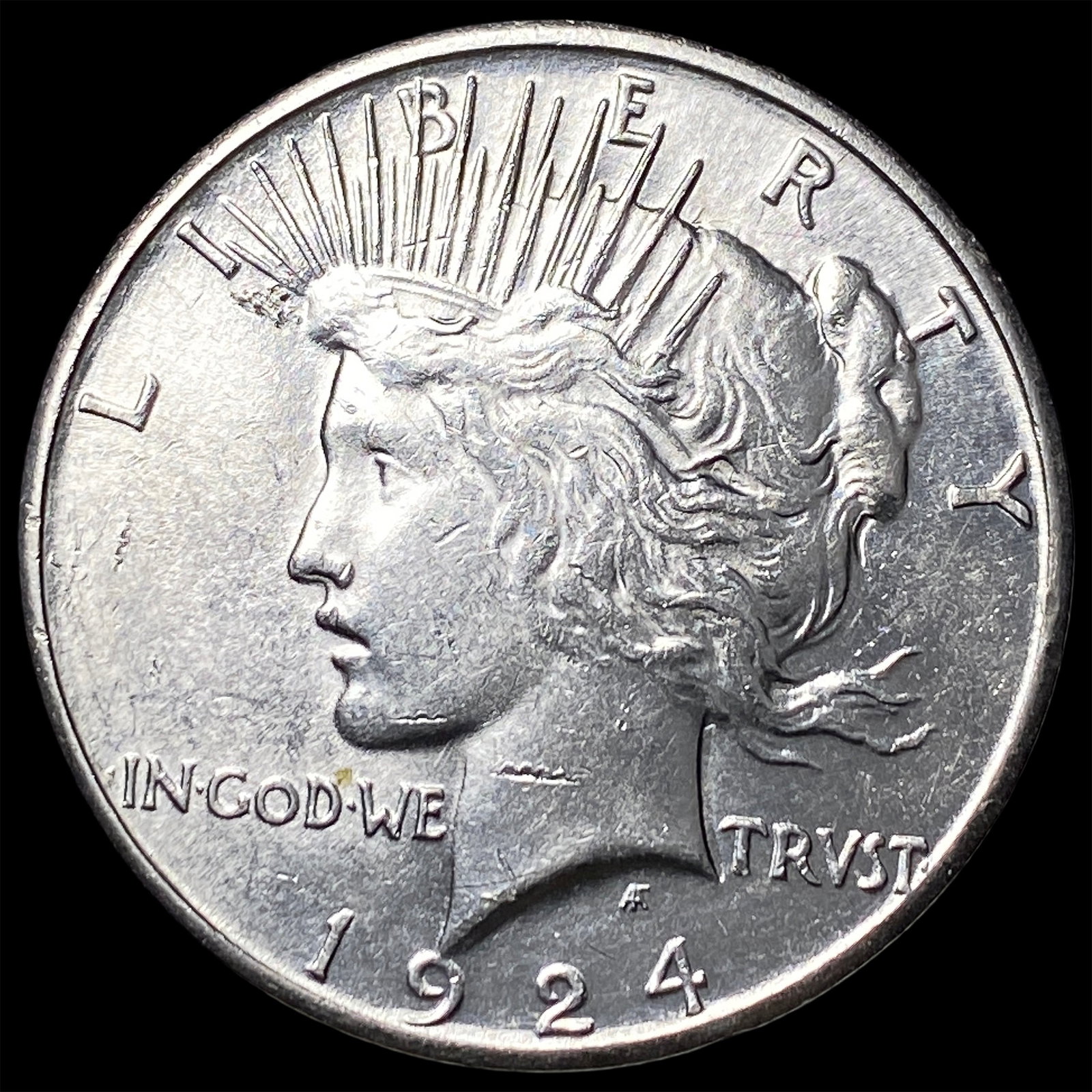 1924-S Silver Peace Dollar CHOICE BU: 1924-S Silver Peace Dollar CHOICE BU
