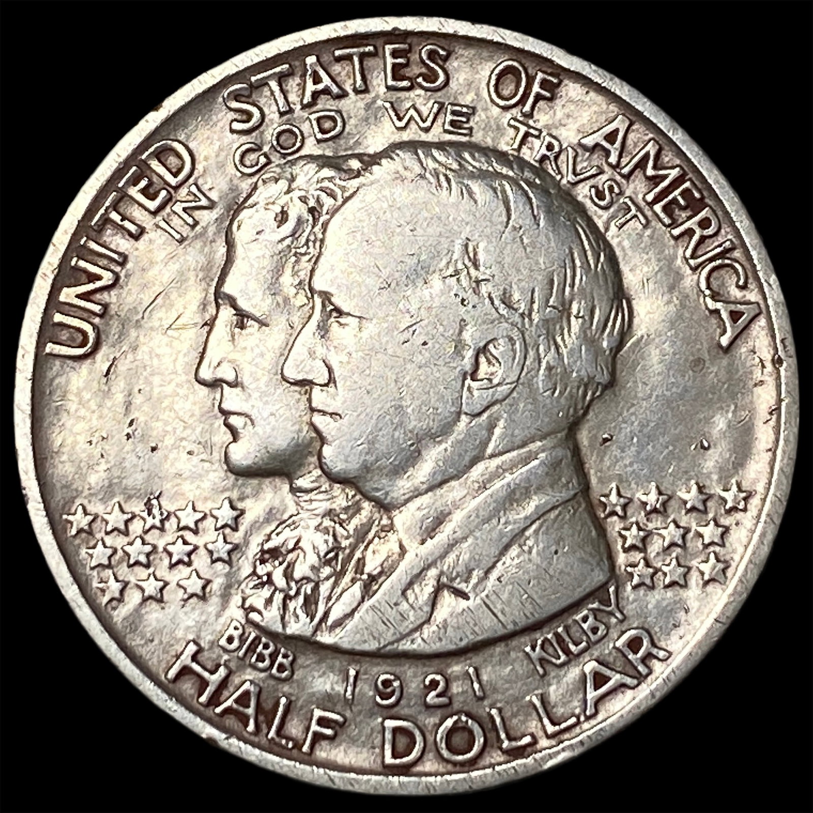 1921 Silver Alabama Half Dollar CLOSELY UNCIRCULATED: 1921 Silver Alabama Half Dollar CLOSELY UNCIRCULATED