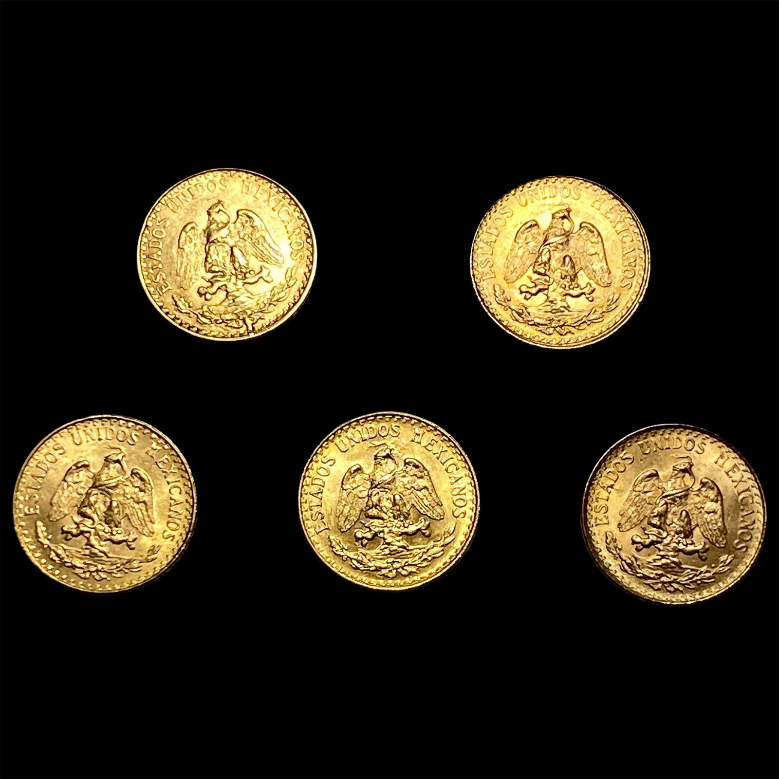 5 1945 2 Pesos Gold  (1 of 2)