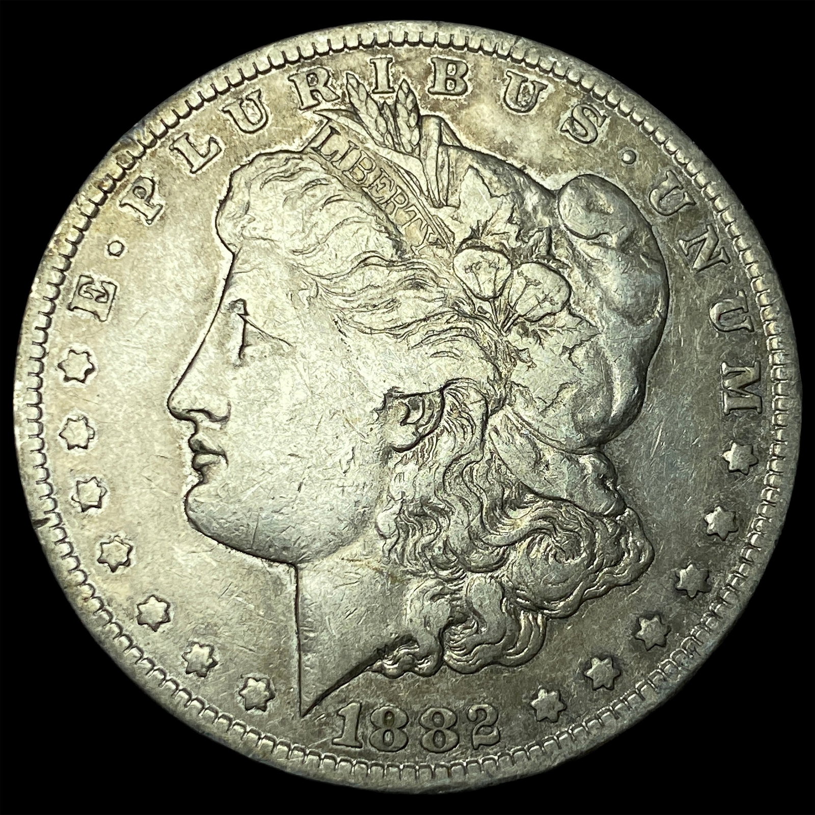 1882-CC Silver Morgan Dollar LIGHTLY CIRCULATED: 1882-CC Silver Morgan Dollar LIGHTLY CIRCULATED