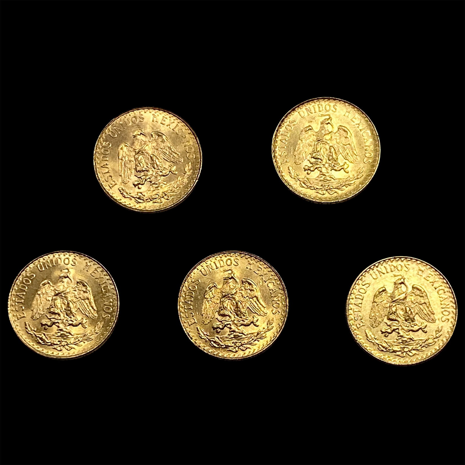 5 1945 2 Pesos Gold  (1 of 2)