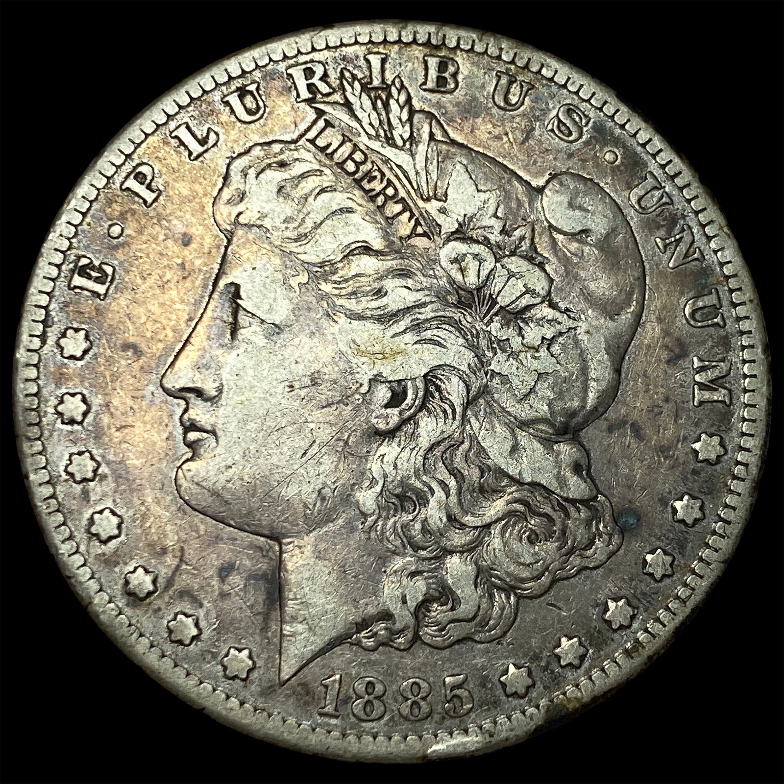 1885-S Silver Morgan Dollar NEARLY UNCIRCULATED: 1885-S Silver Morgan Dollar NEARLY UNCIRCULATED
