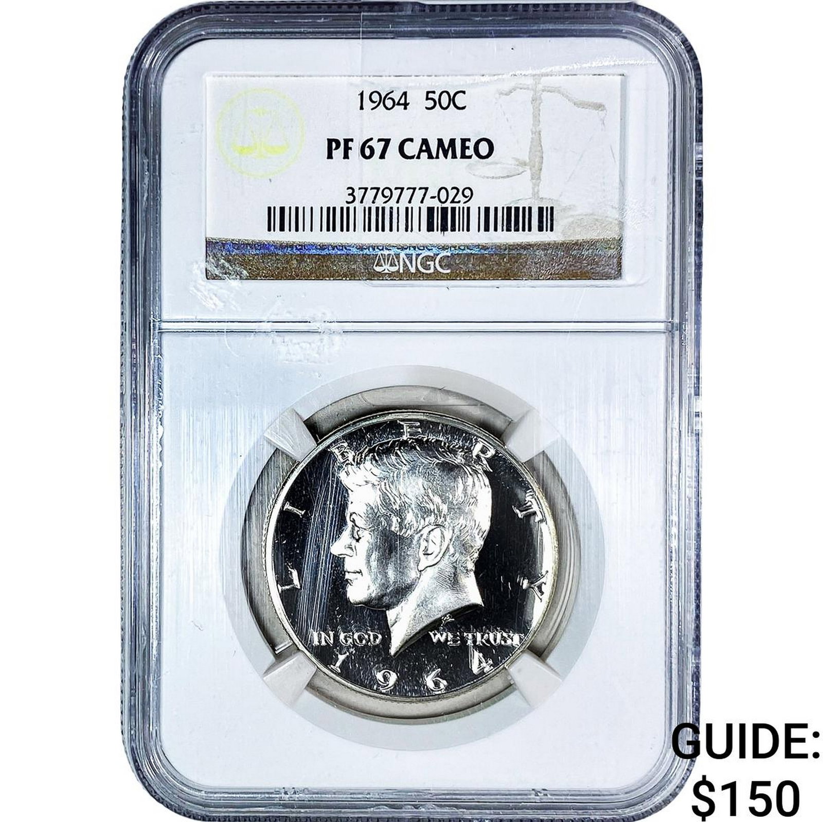 1964 Kennedy Half Dollar NGC PF67 Cameo: 1964 Kennedy Half Dollar NGC PF67 Cameo