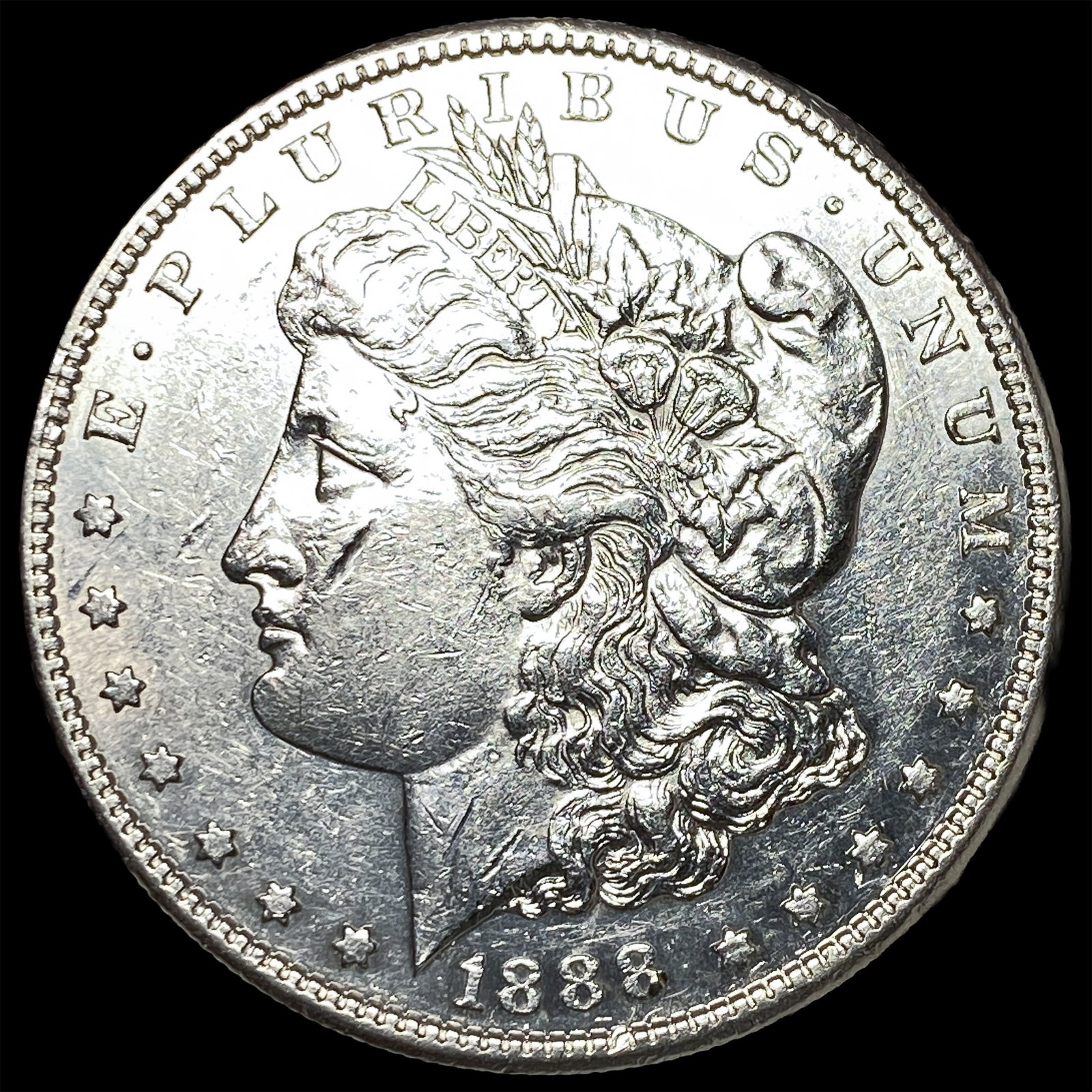 1888-S Silver Morgan Dollar CHOICE AU: 1888-S Silver Morgan Dollar CHOICE AU