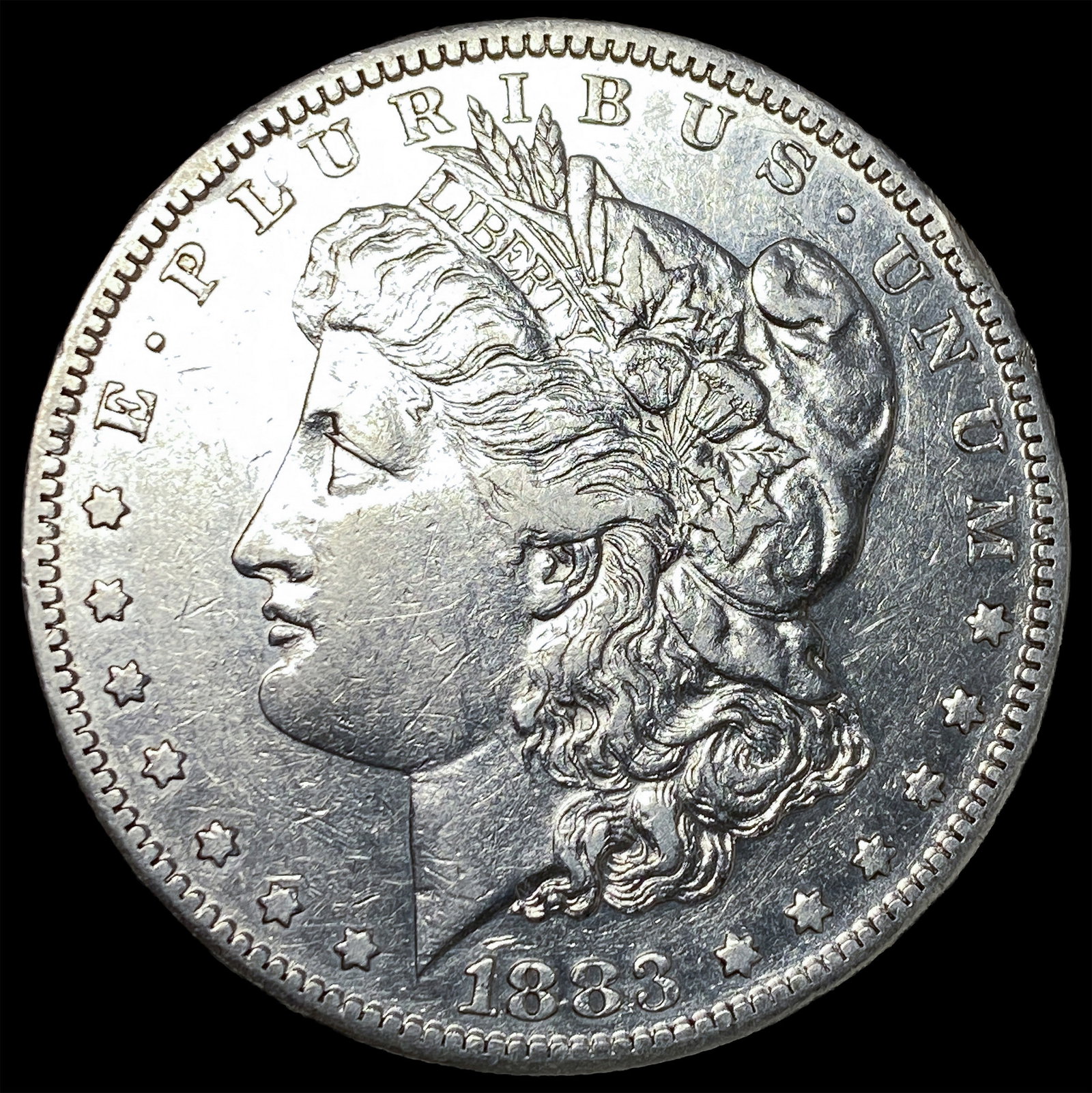 1883-S Silver Morgan Dollar CLOSELY UNCIRCULATED: 1883-S Silver Morgan Dollar CLOSELY UNCIRCULATED