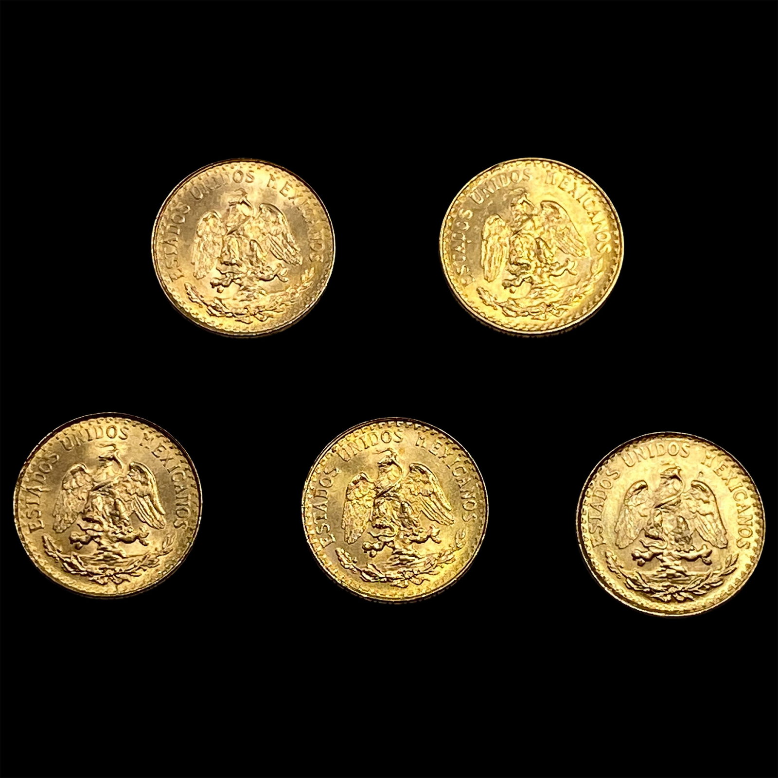 5 1945 2 Pesos Gold  (1 of 2)