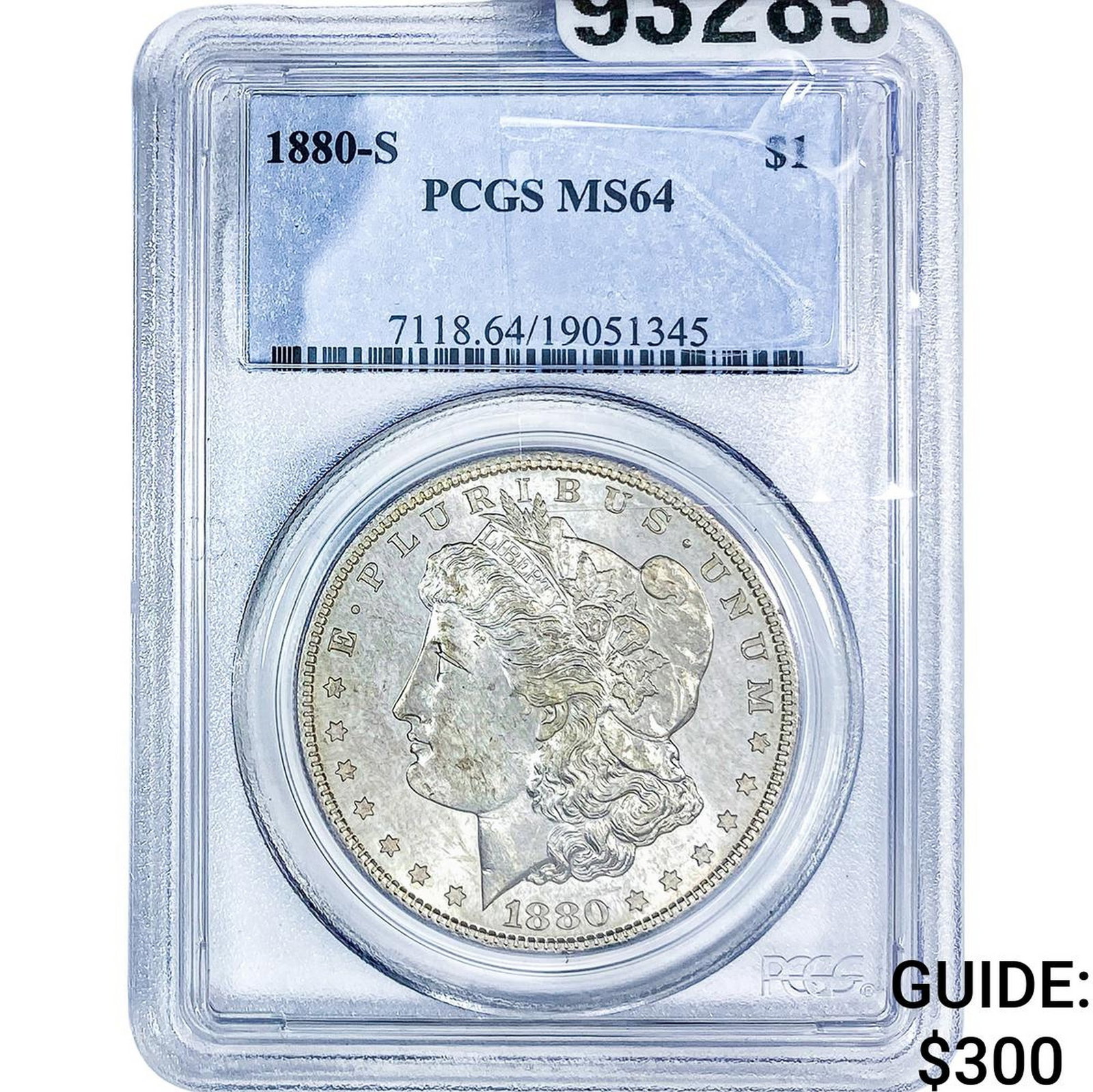 1880-S Morgan Silver Dollar PCGS MS64: 1880-S Morgan Silver Dollar PCGS MS64