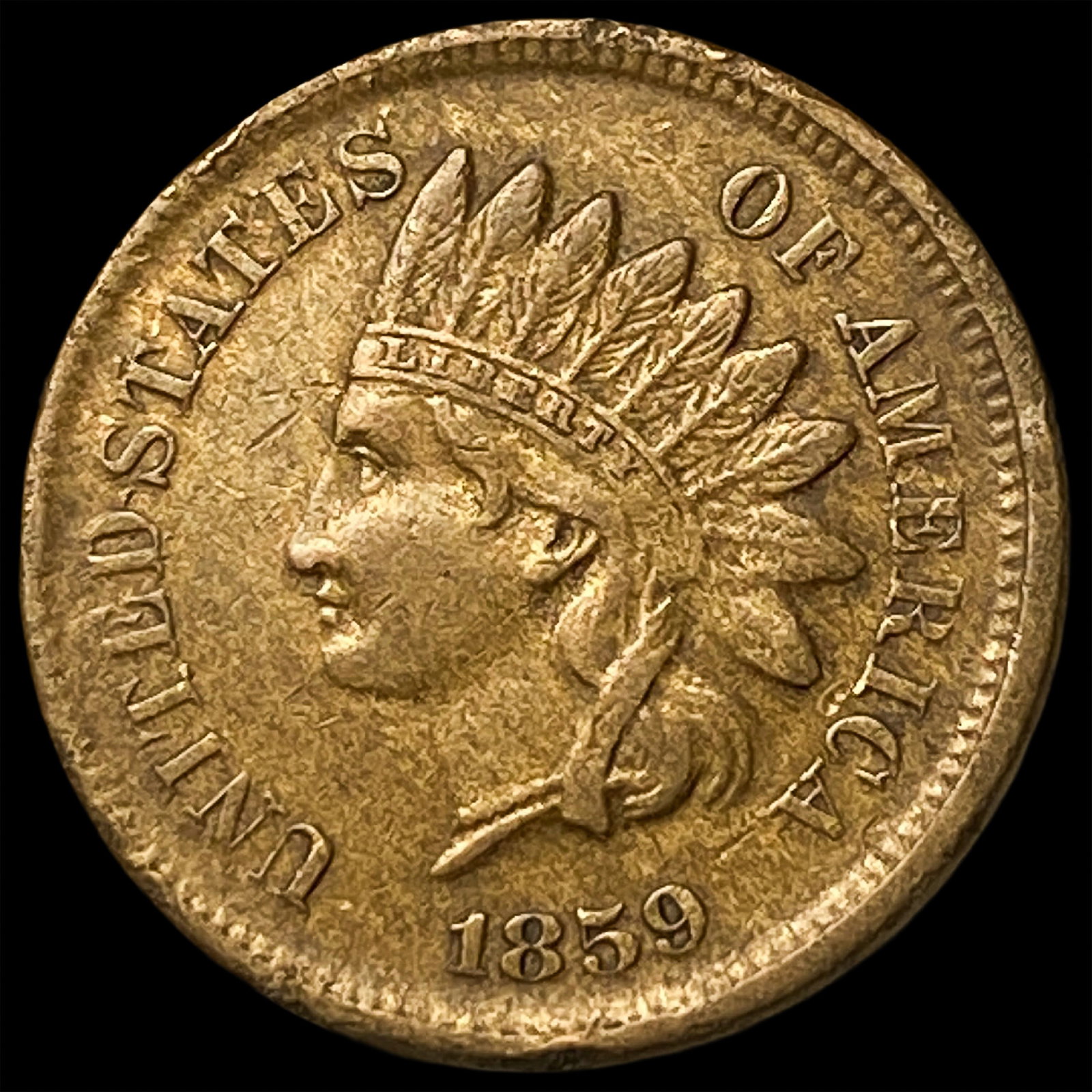 1859 Indian Head Cent CLOSELY UNCIRCULATED: 1859 Indian Head Cent CLOSELY UNCIRCULATED