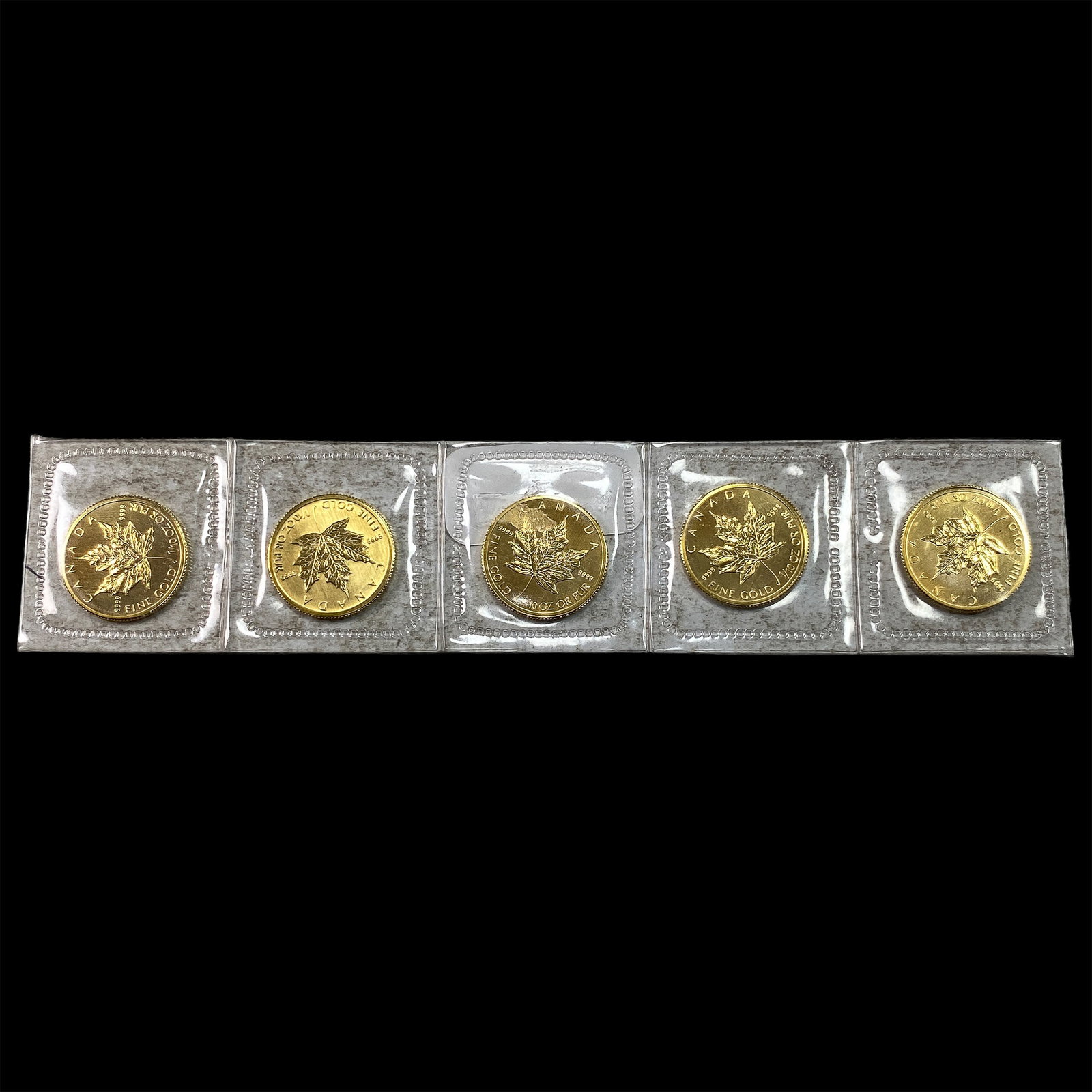 5 2009 $5 1/10 oz Maple Leafs Gold: 5 2009 $5 1/10 oz Maple Leafs Gold