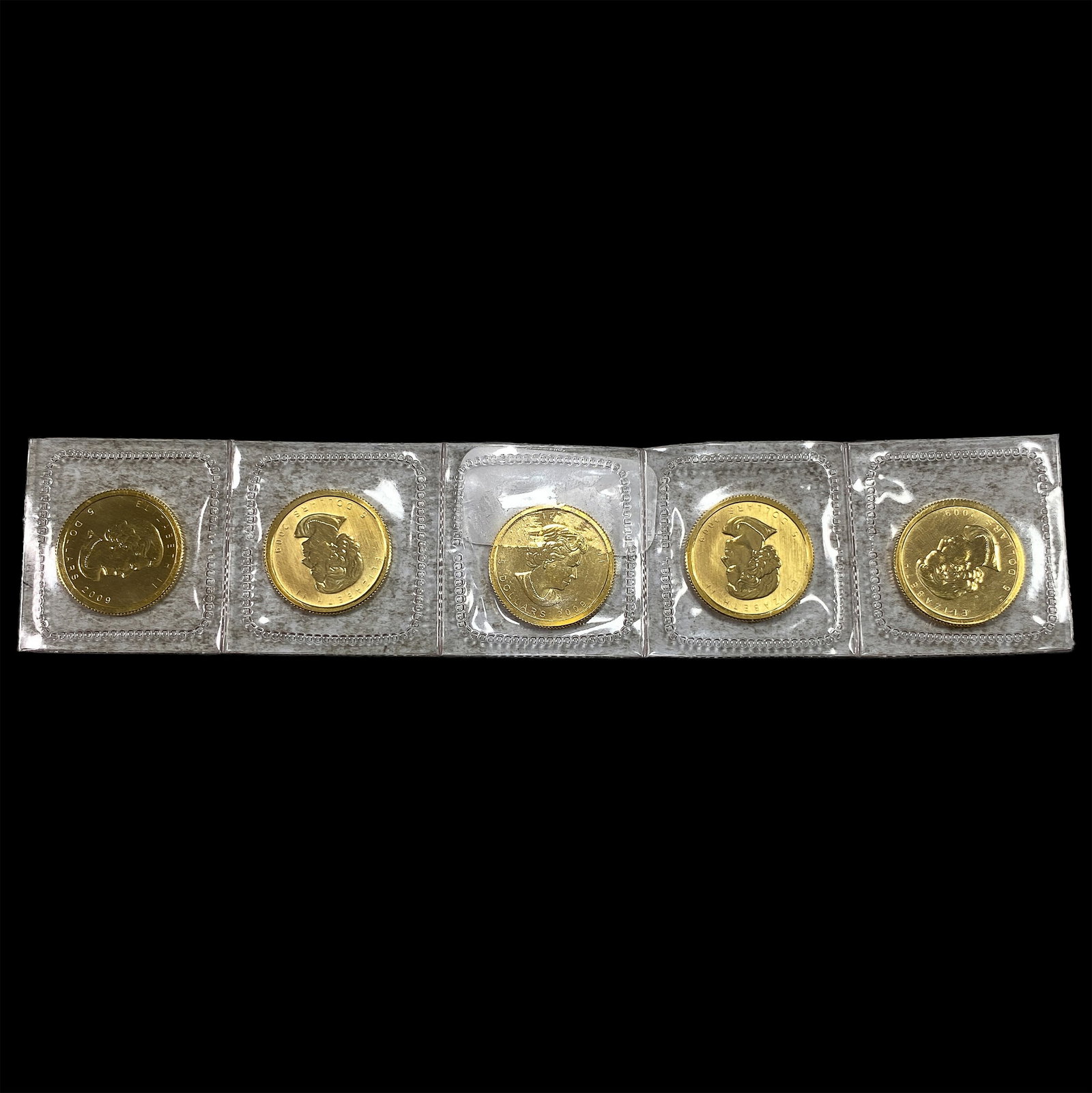 5 2009 $5 1/10 oz Maple Leafs Gold: 5 2009 $5 1/10 oz Maple Leafs Gold