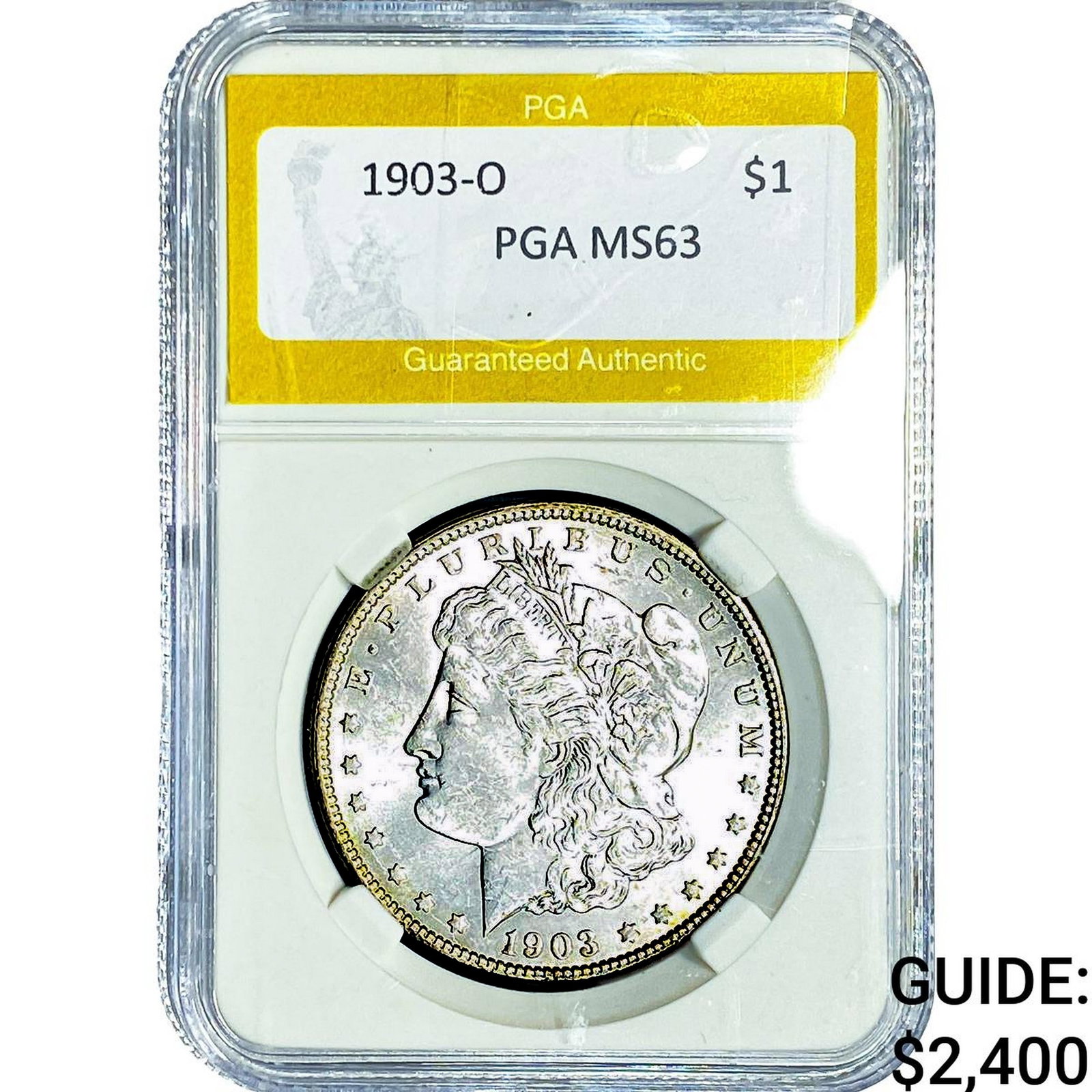 1903-O Morgan Silver Dollar PGA MS63: 1903-O Morgan Silver Dollar PGA MS63