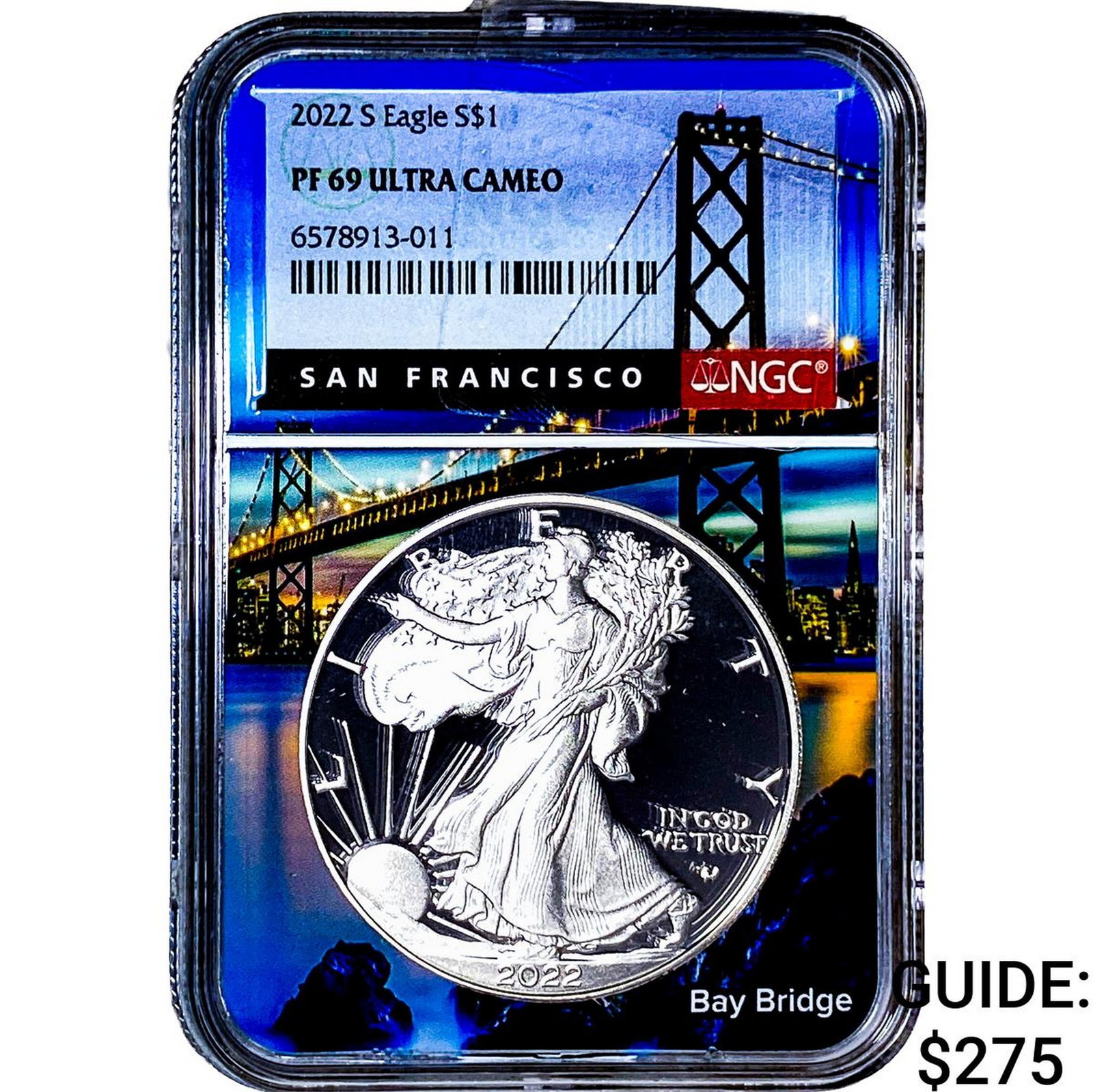 2022-S Silver Eagle NGC PF69 Ultra Cameo: 2022-S Silver Eagle NGC PF69 Ultra Cameo