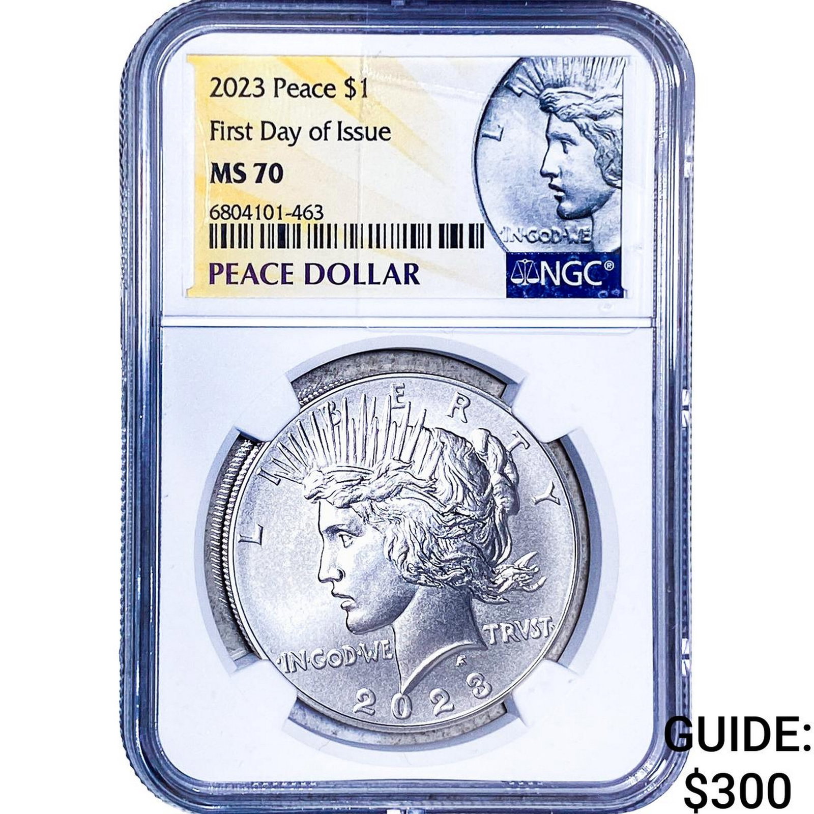 2023 Silver Peace Dollar NGC MS70: 2023 Silver Peace Dollar NGC MS70