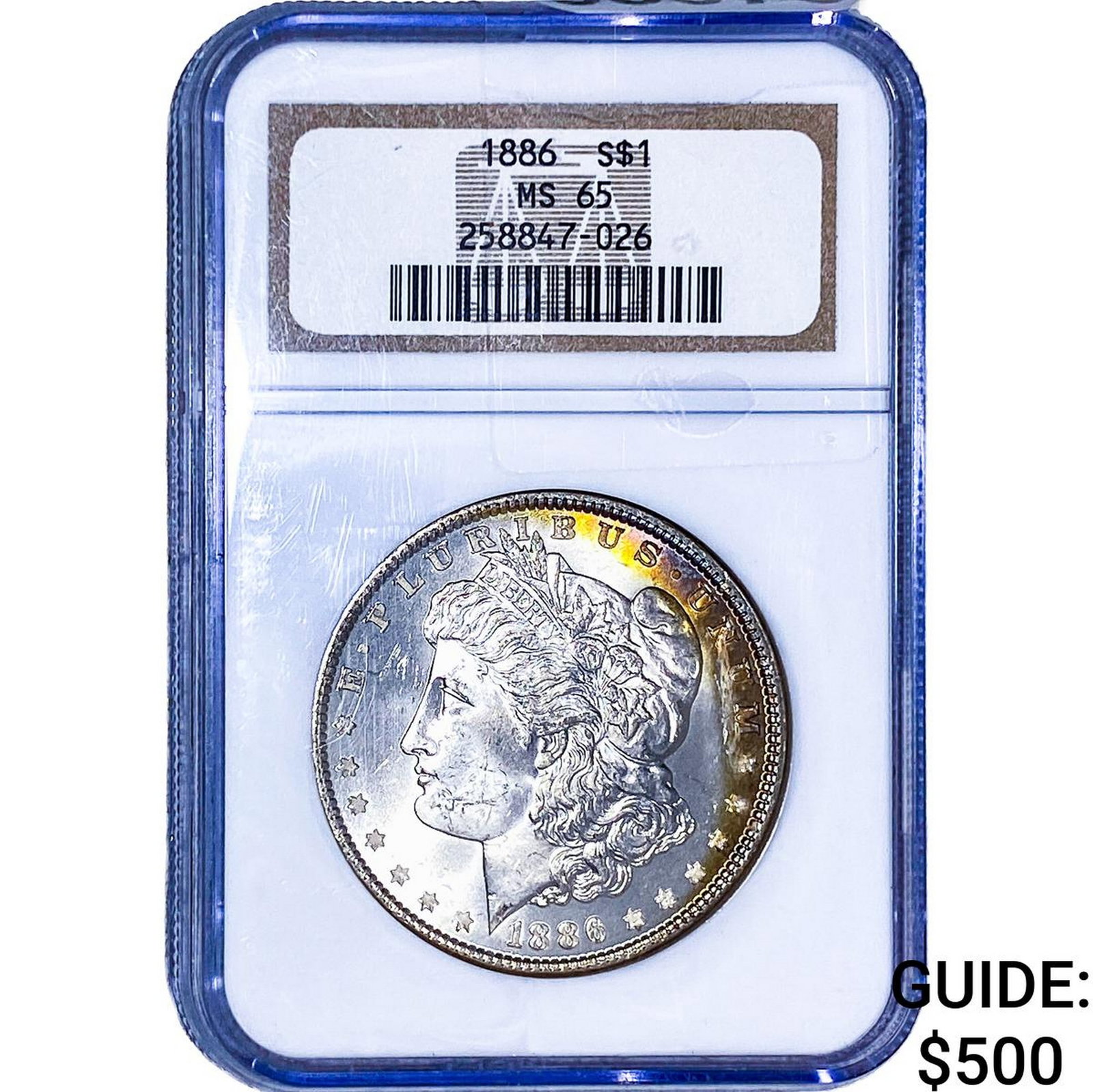 1886 Silver Peace Dollar NGC MS65: 1886 Silver Peace Dollar NGC MS65