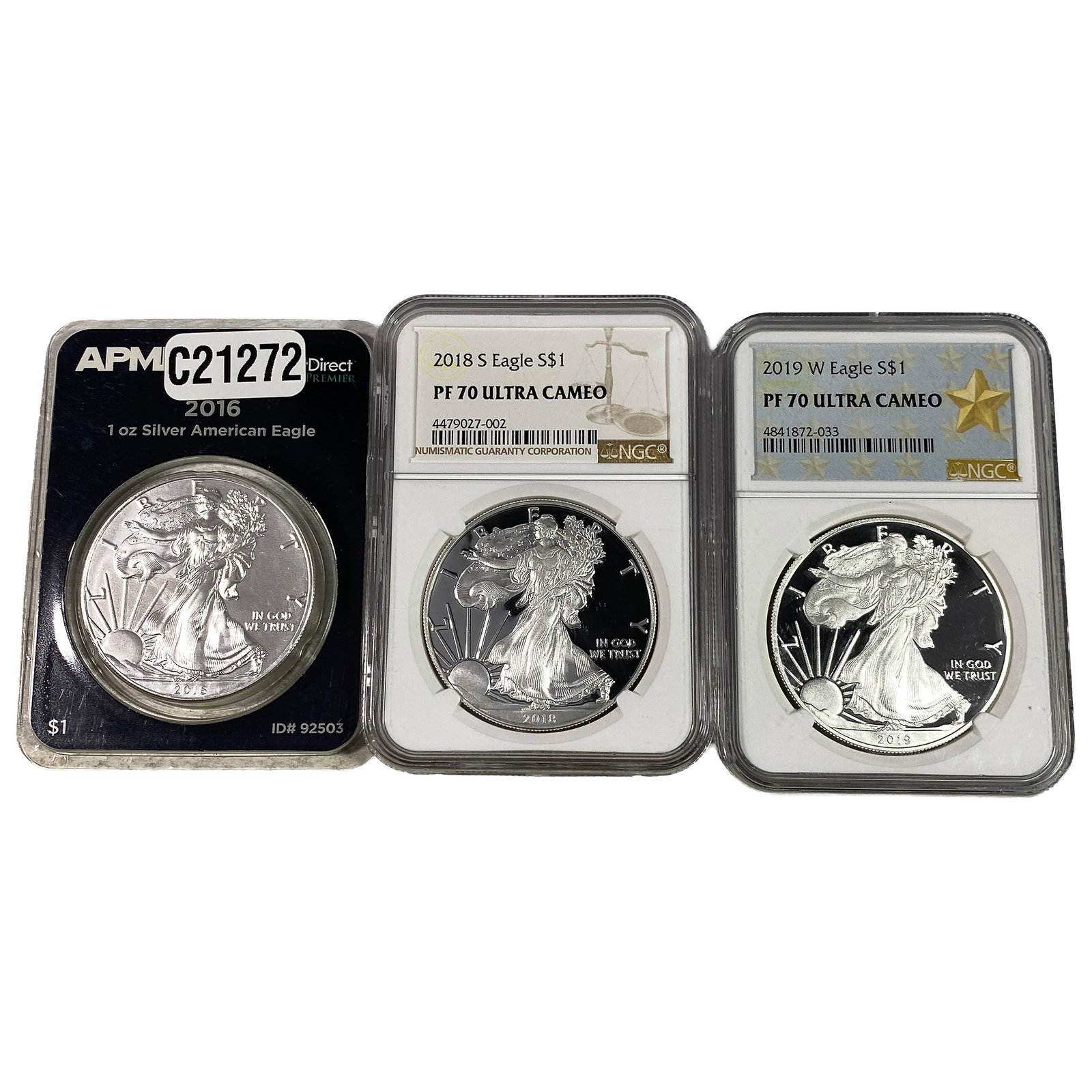 [3 Coins] 2016-2018 Silver Eagle: [3 Coins] 2016-2018 Silver Eagle