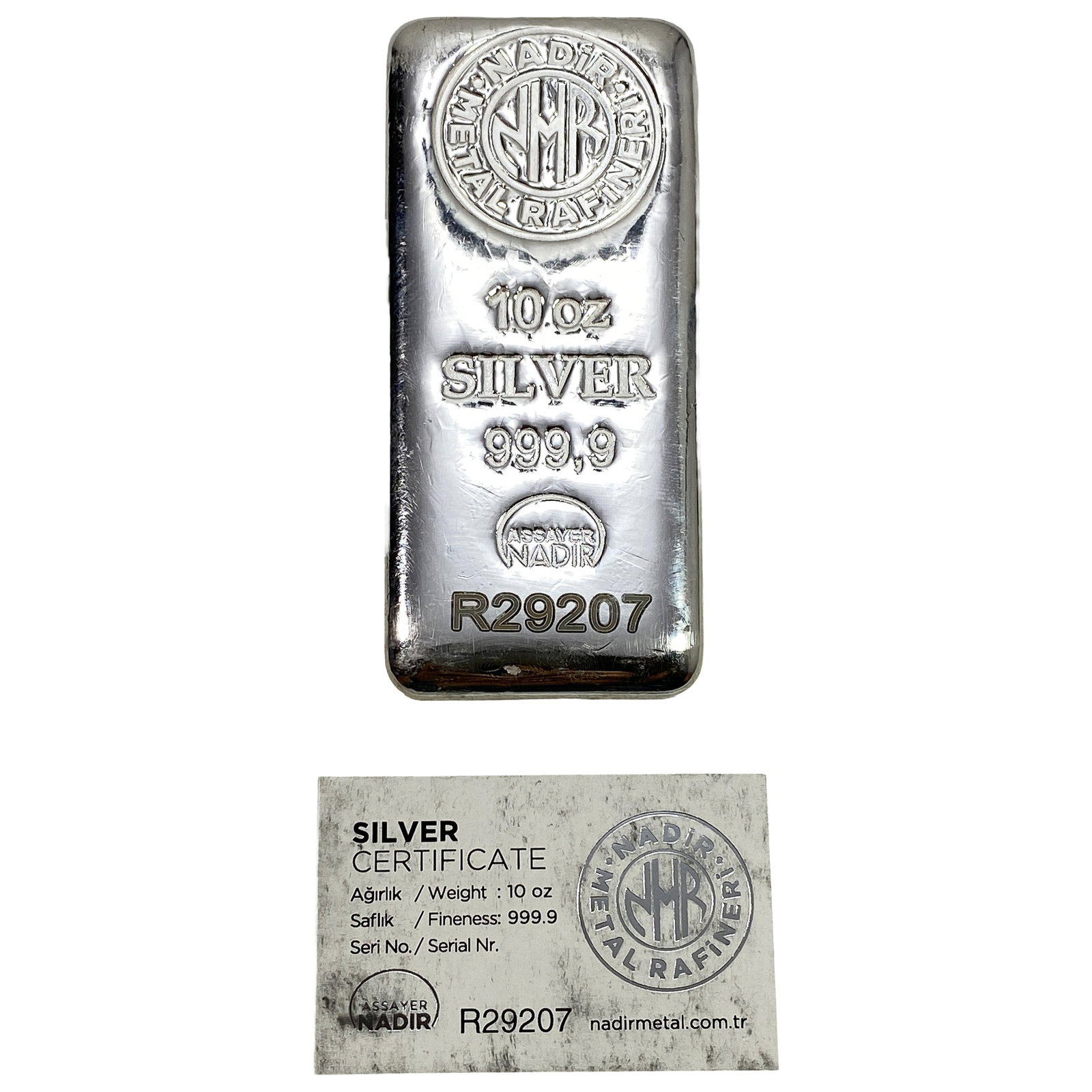 Assayer Nadir 10 oz Silver Bar (1 of 2)