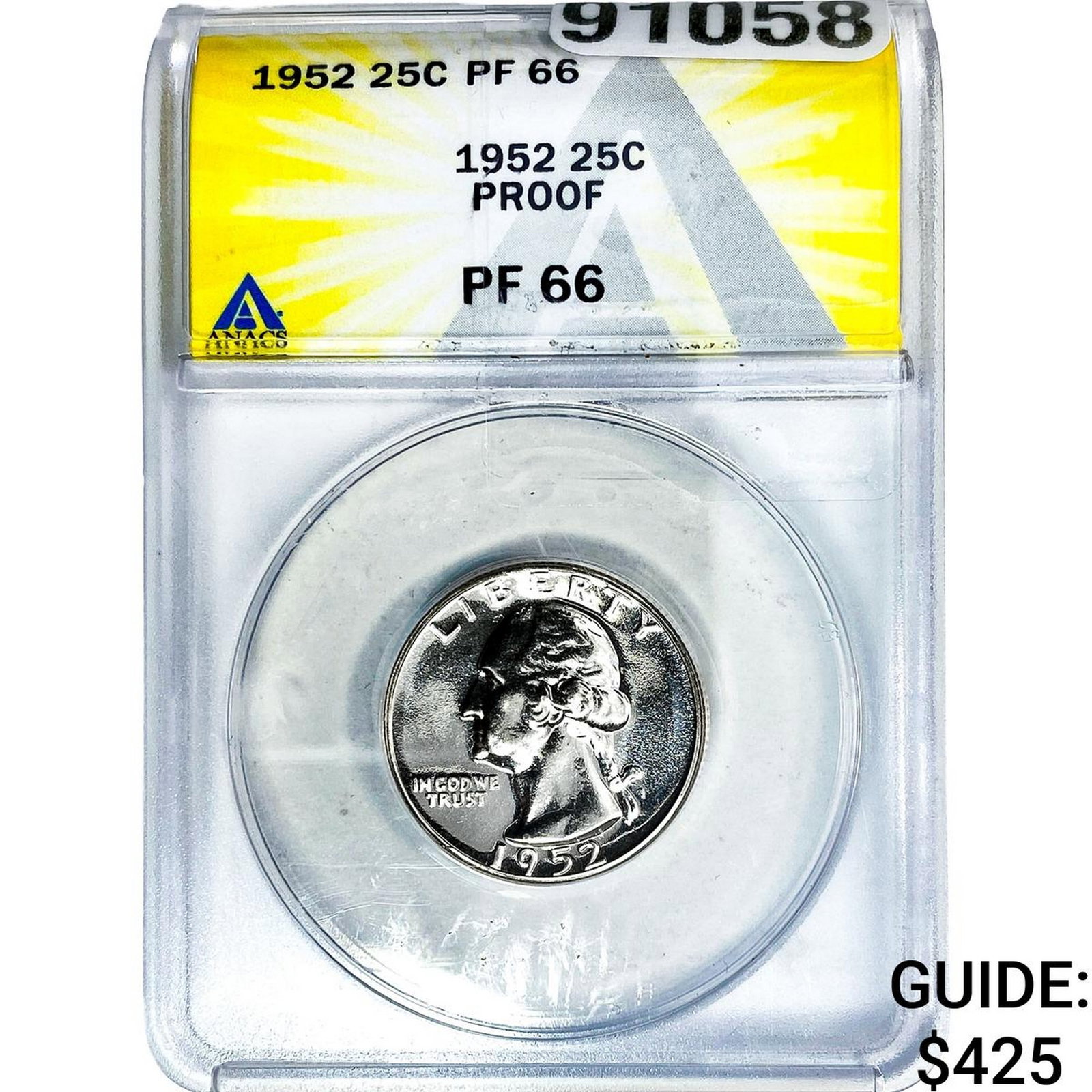 1952 Washington Silver Quarter ANACS PF66 Super Bird (1 of 2)