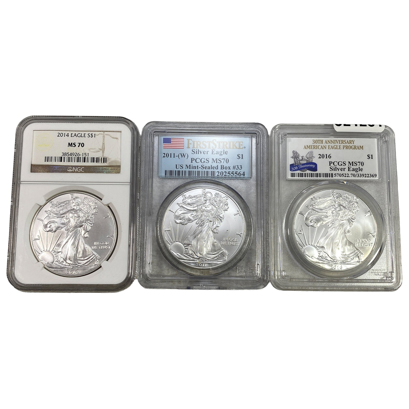 [3 Coins] 2011-2016 Silver Eagle: [3 Coins] 2011-2016 Silver Eagle