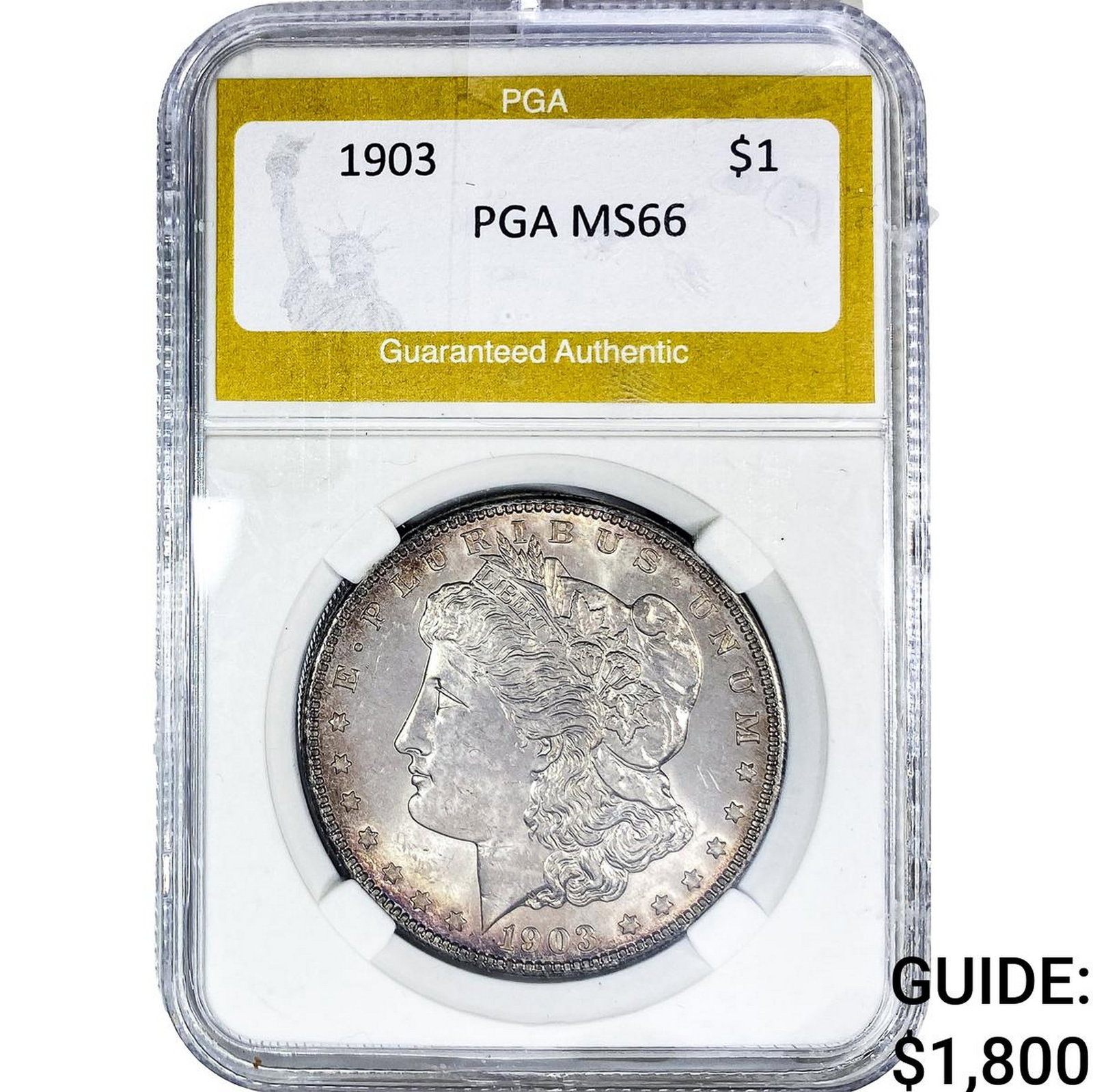 1903 Morgan Silver Dollar PGA MS66: 1903 Morgan Silver Dollar PGA MS66