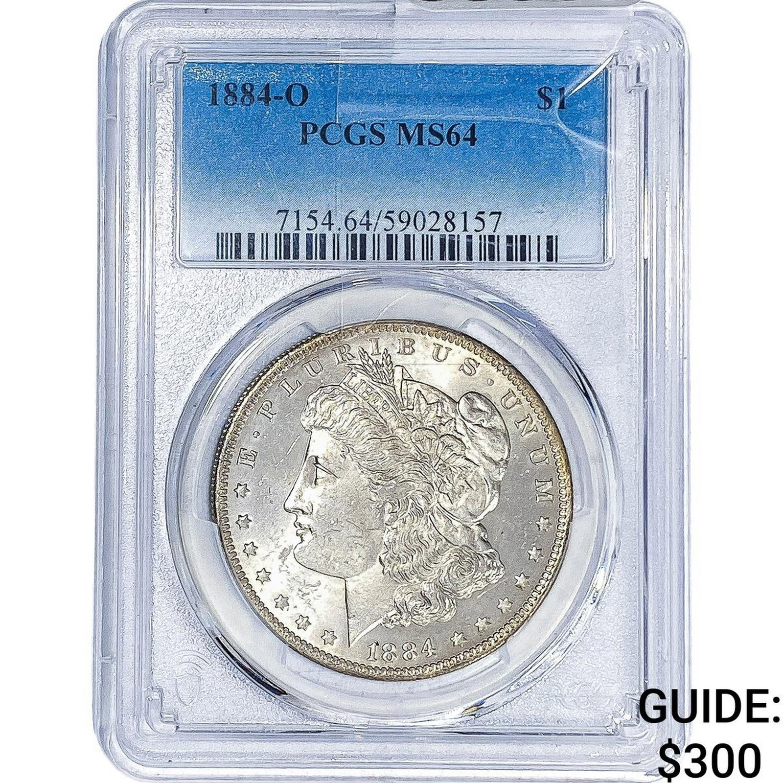 1884-O Morgan Silver Dollar PCGS MS64: 1884-O Morgan Silver Dollar PCGS MS64
