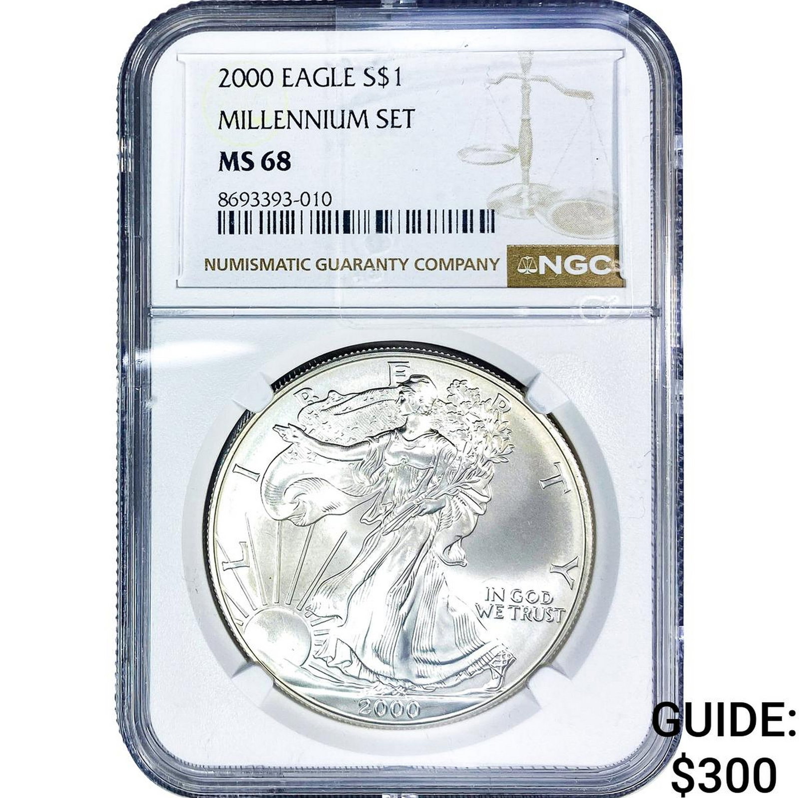 2000 Silver Eagle NGC MS68 Millenium Set (1 of 2)
