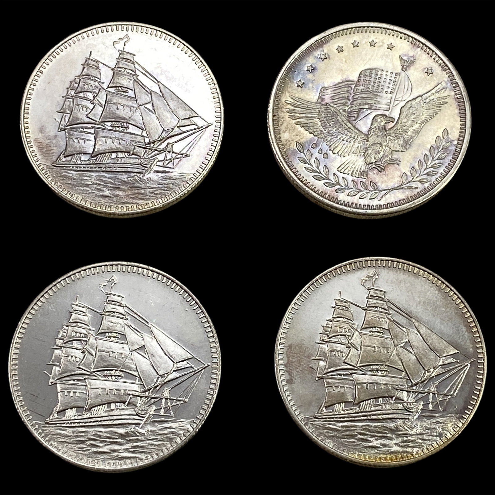 [4 Coins] Silver Trade Unit 1 Troy oz: [4 Coins] Silver Trade Unit 1 Troy oz