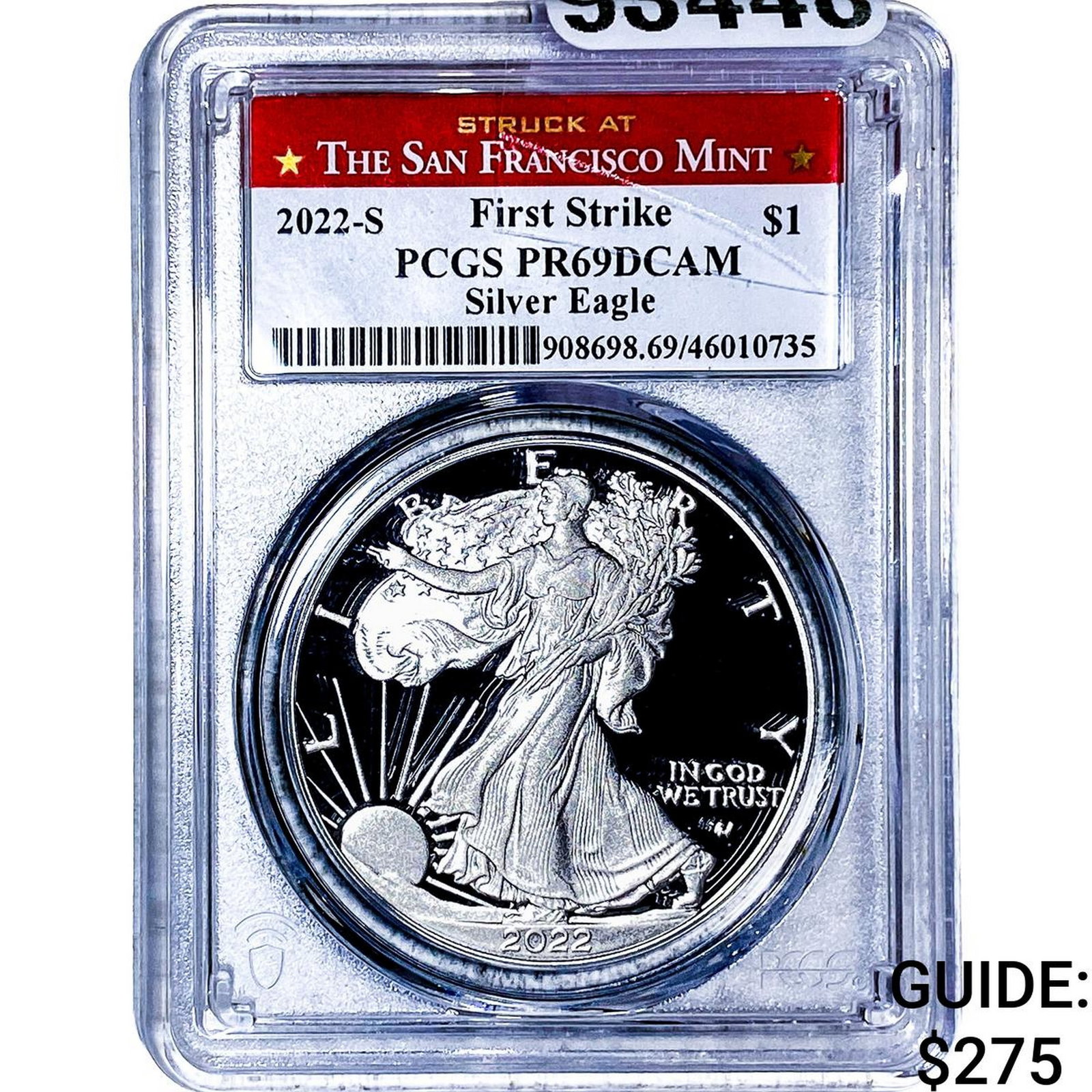 2022-S Silver Eagle PCGS PR69 DCAM (1 of 2)
