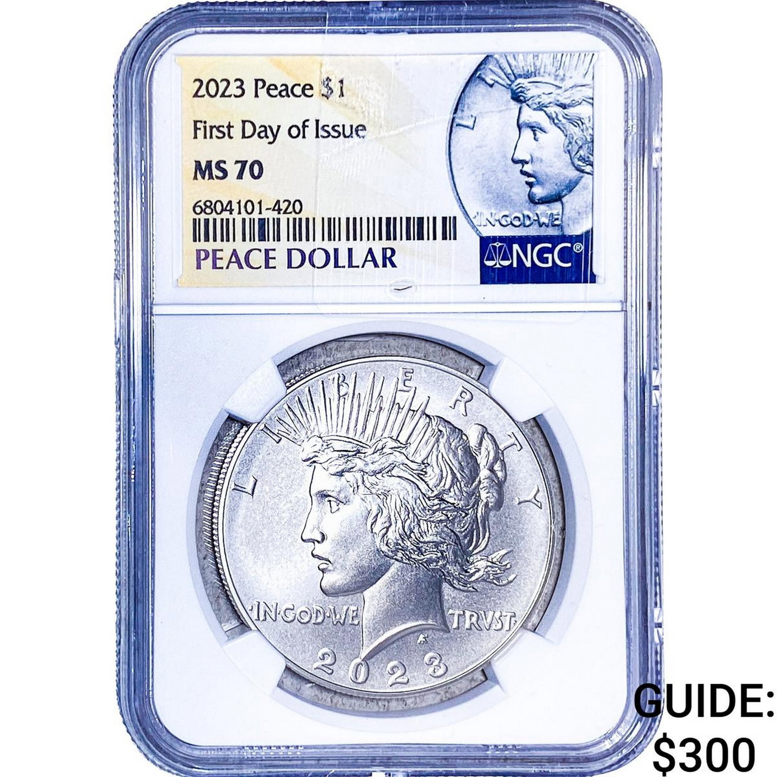 2023-P Silver Peace Dollar NGC MS70: 2023-P Silver Peace Dollar NGC MS70