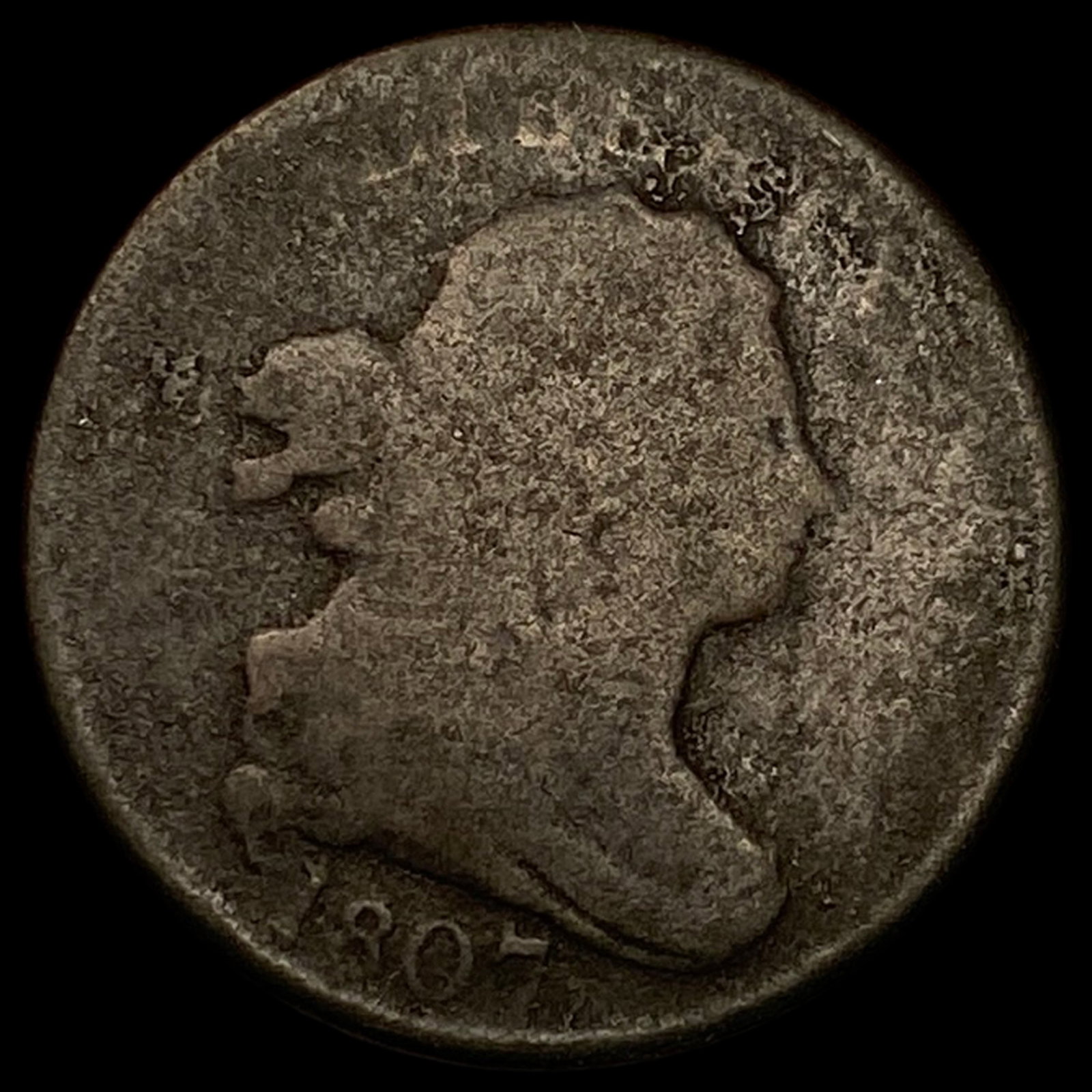 1807 Draped Bust Large Cent NICELY CIRCULATED (1 of 2)