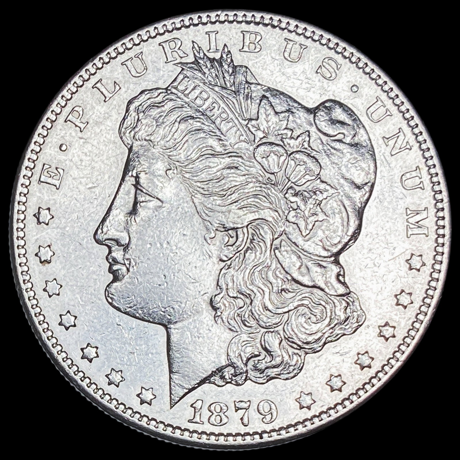 1879-S Rev 78 Silver Morgan Dollar CLOSELY UNCIRCULATED: 1879-S Rev 78 Silver Morgan Dollar CLOSELY UNCIRCULATED
